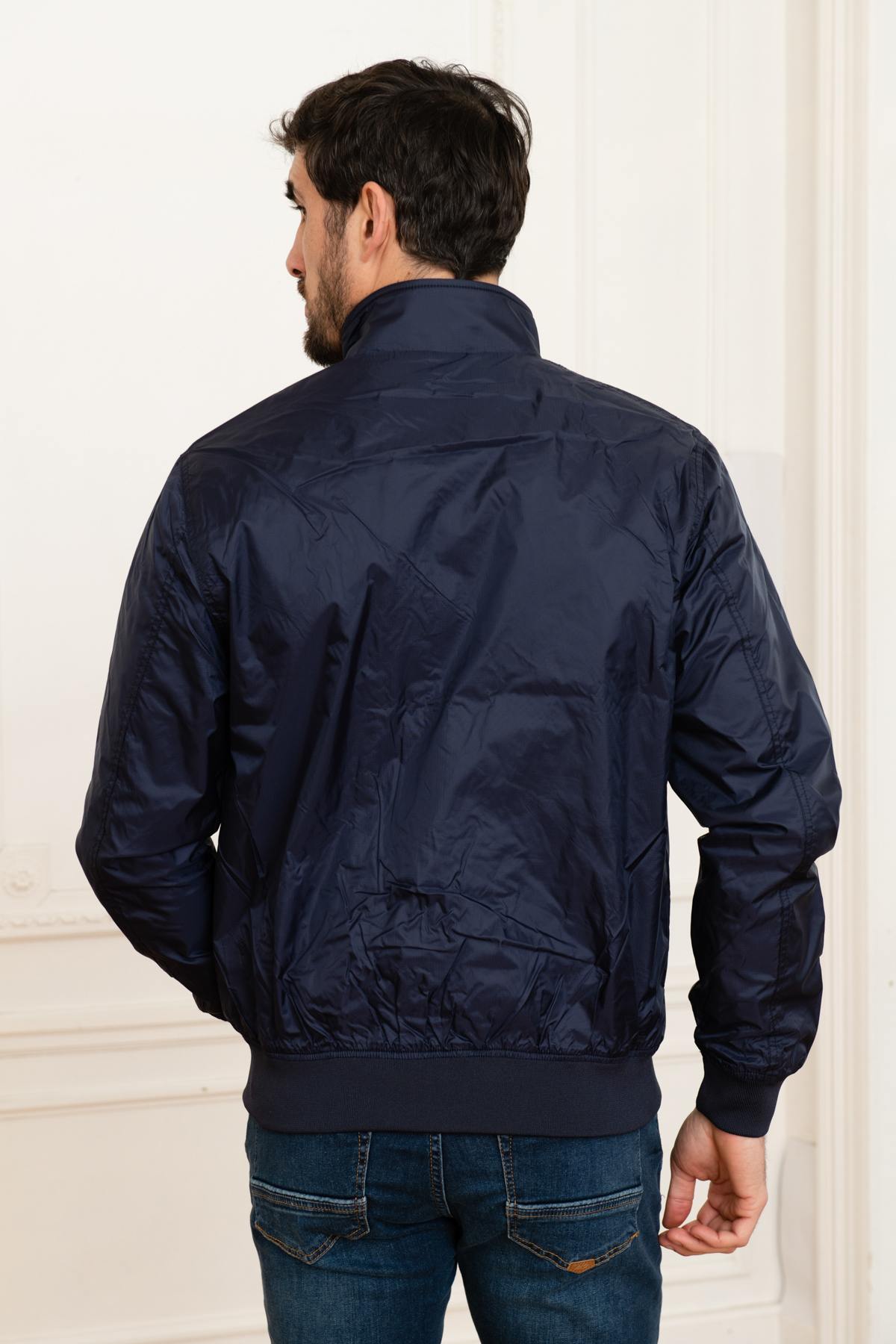 Navy windbreaker jacket - Image n°5