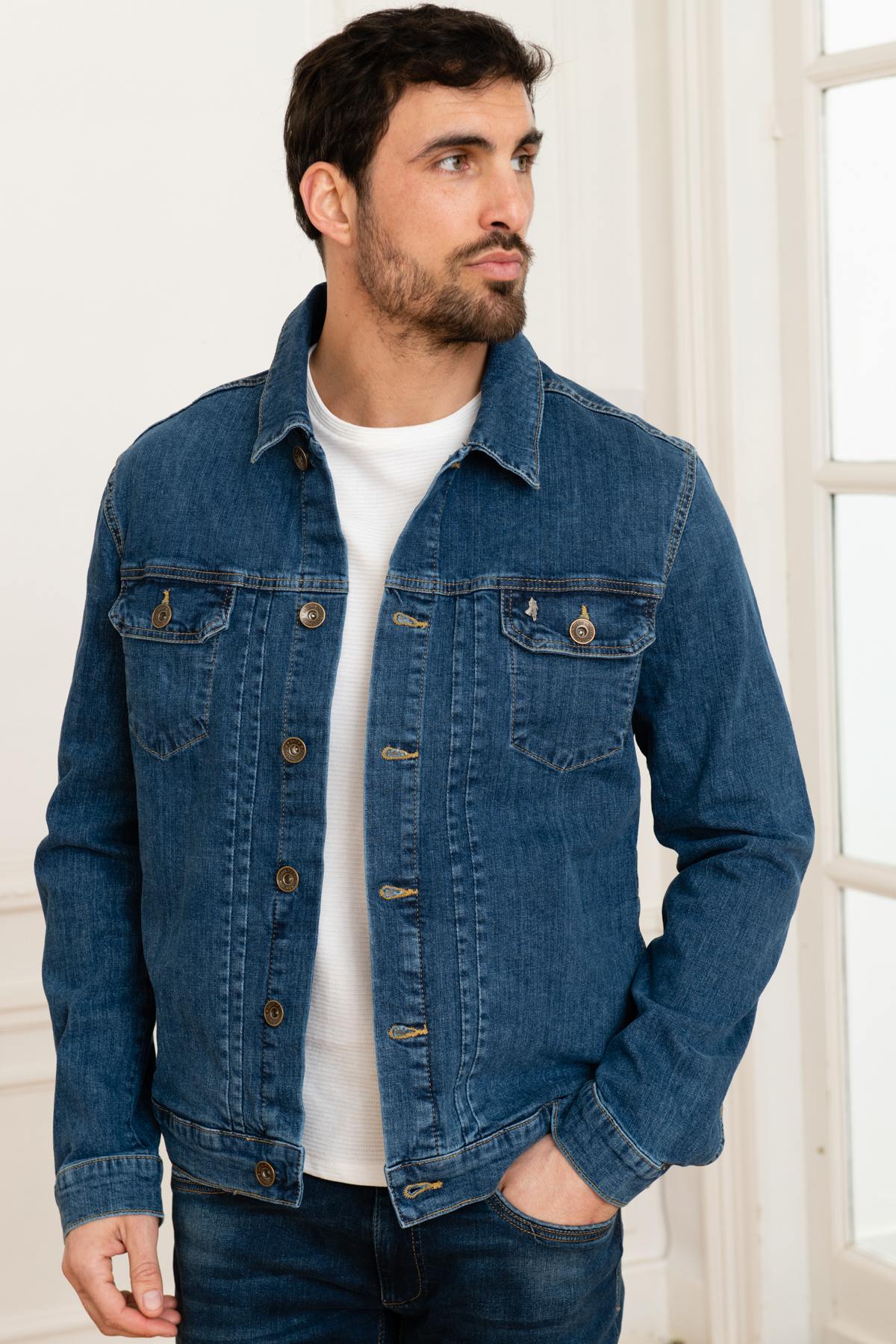 Men's denim jacket - Image n°6