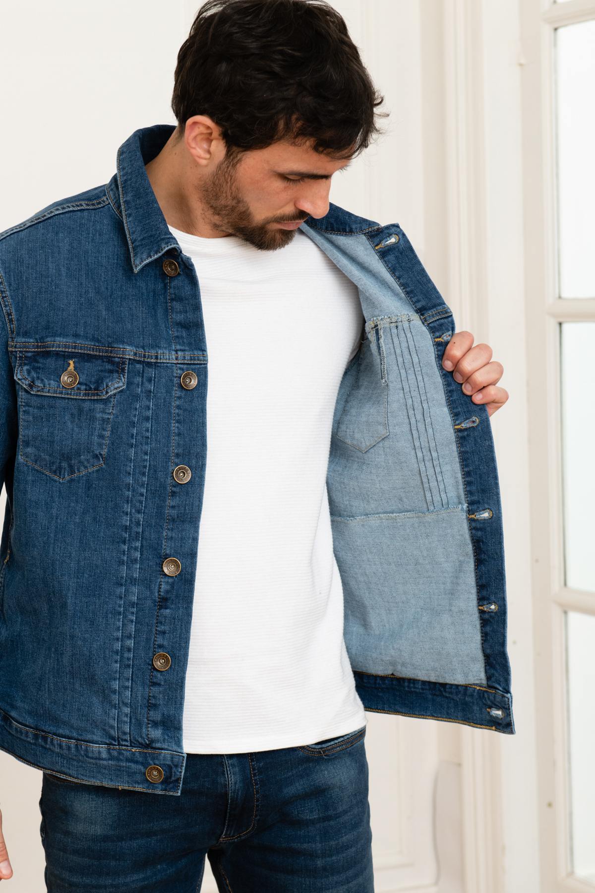 Men's denim jacket - Image n°4