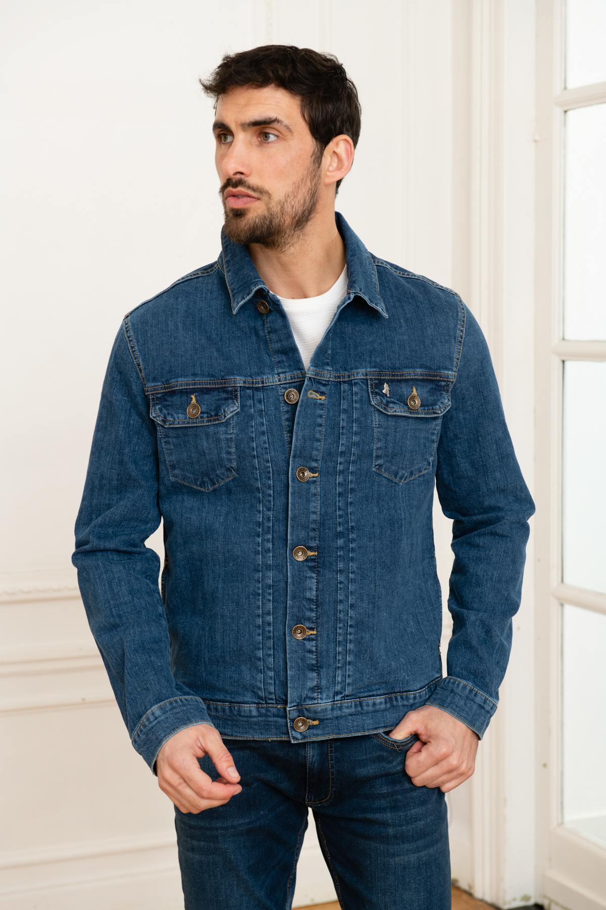 Men's denim jacket - Image n°3