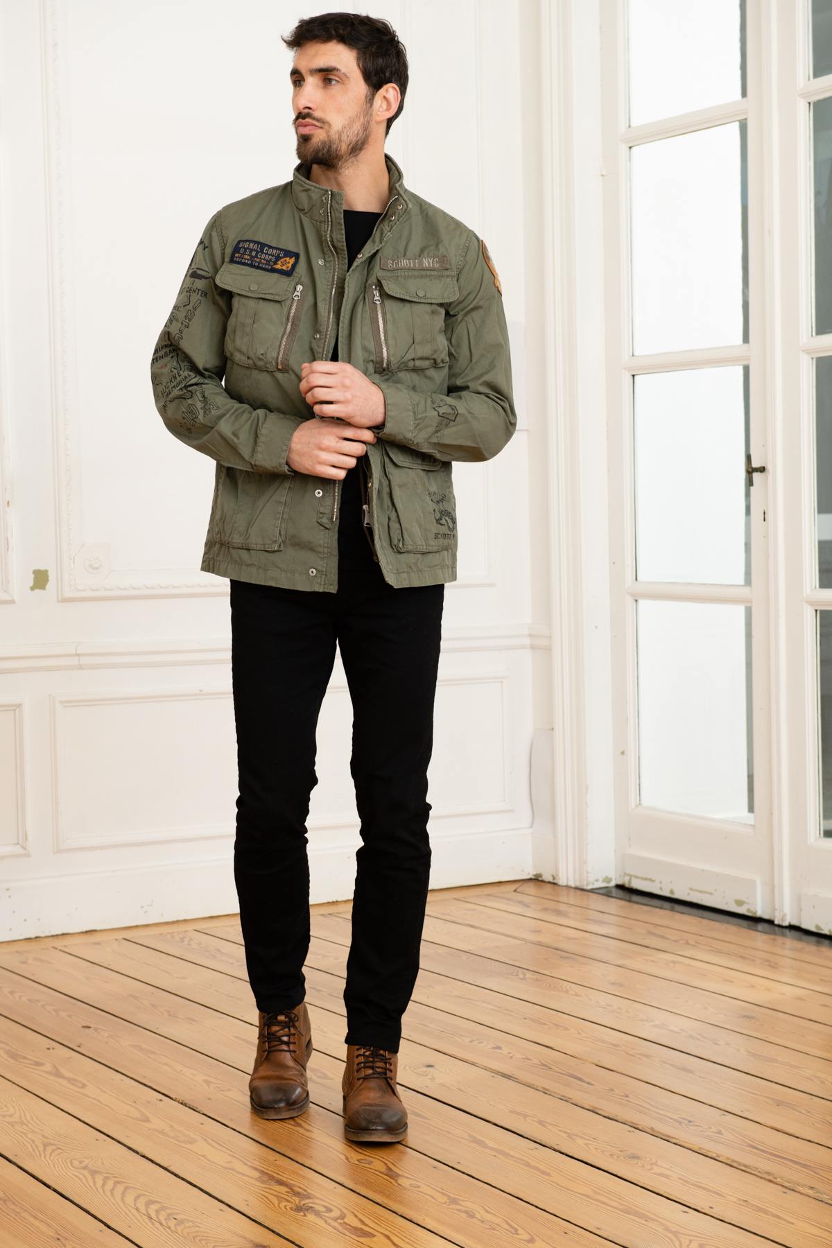 Khaki military jacket - Image n°2