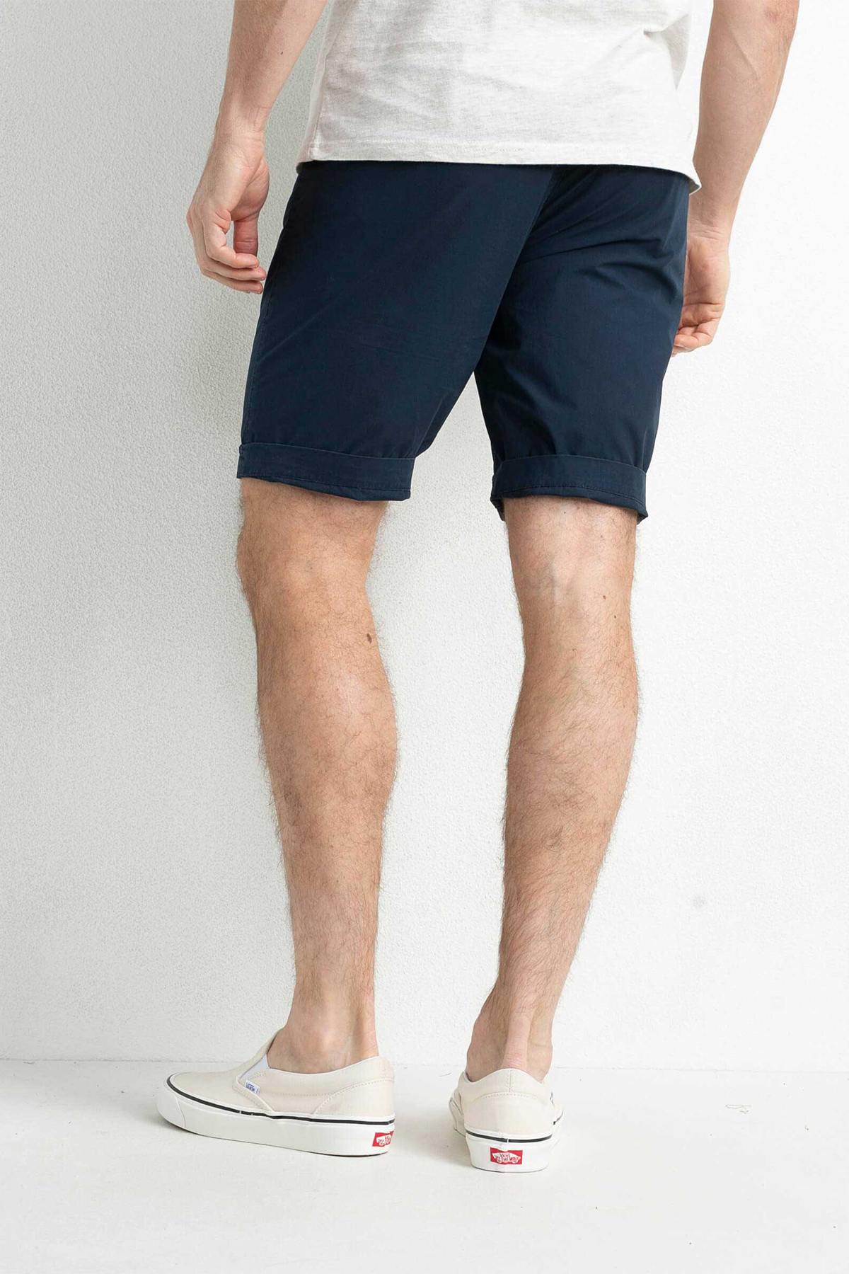 Men's navy blue shorts - Image n°3