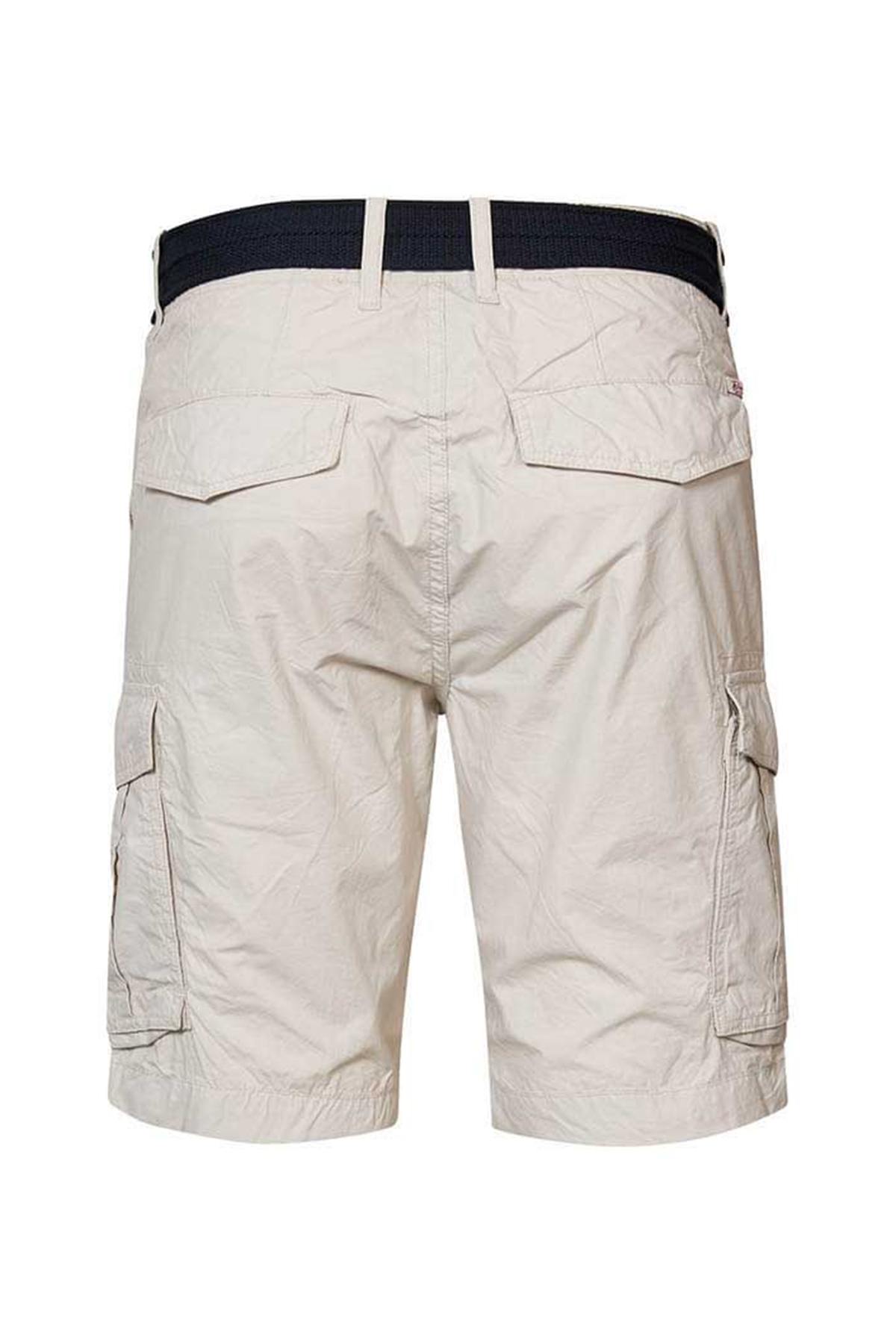 White cargo shorts with belt - Image n°5