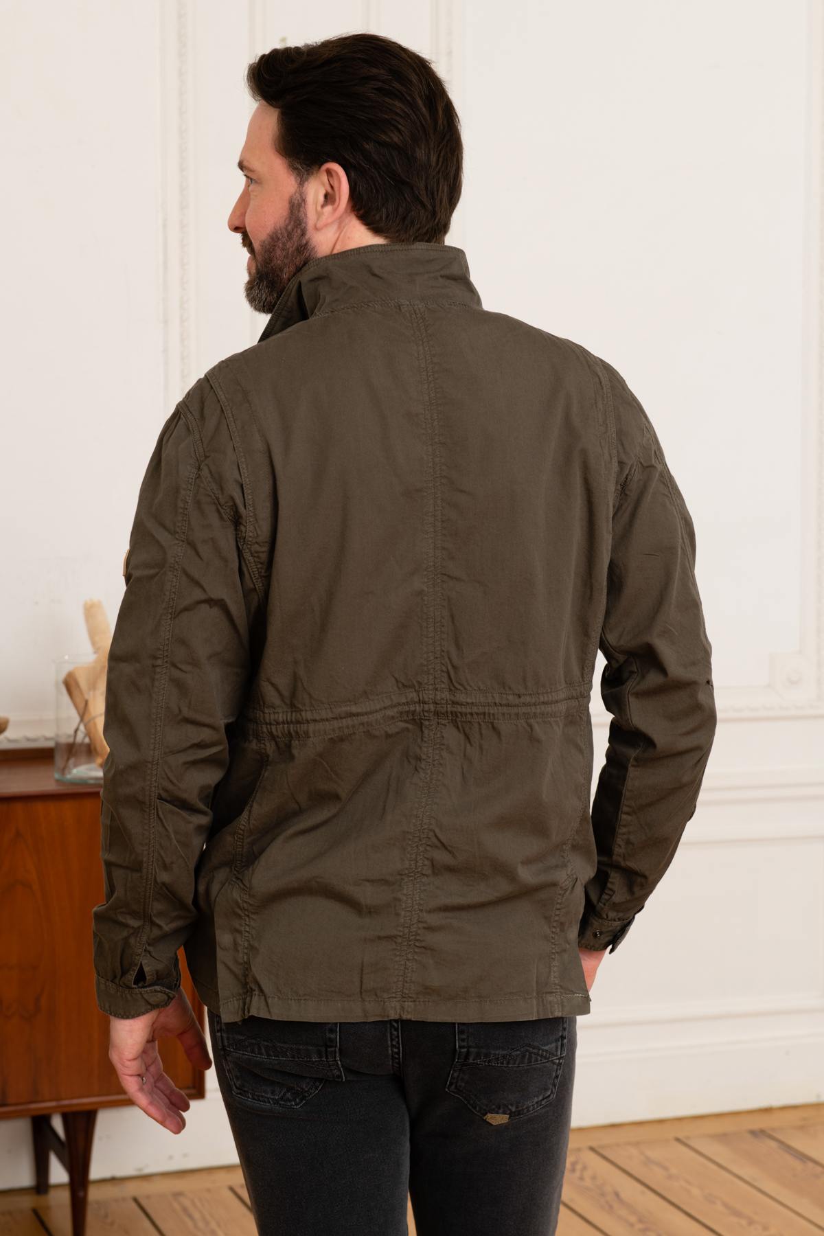 Men's khaki military jacket - Image n°5