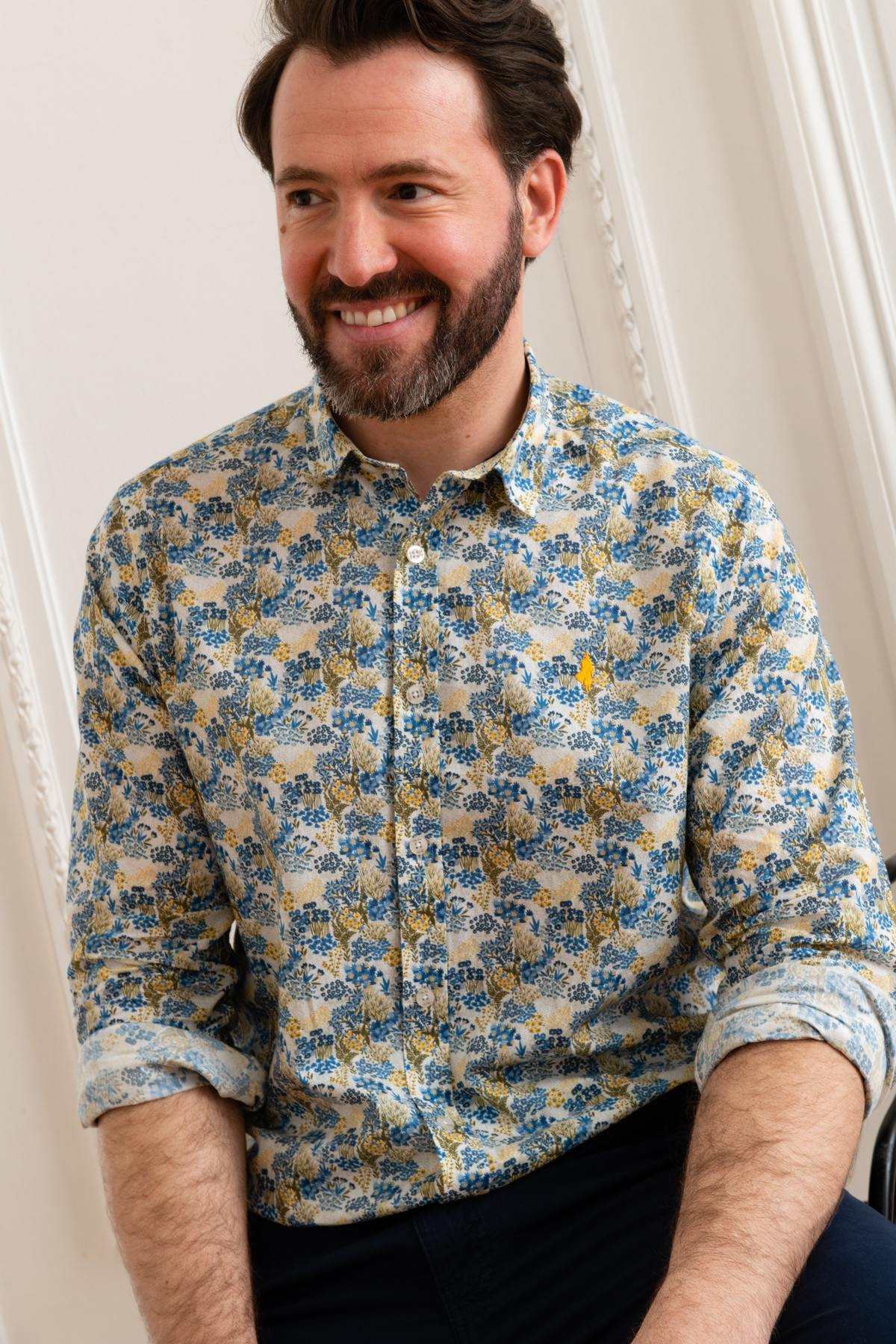 Men's floral patterned shirt - Image n°3