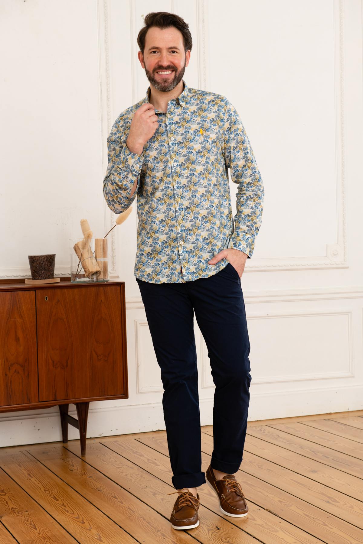 Men's floral patterned shirt - Image n°4