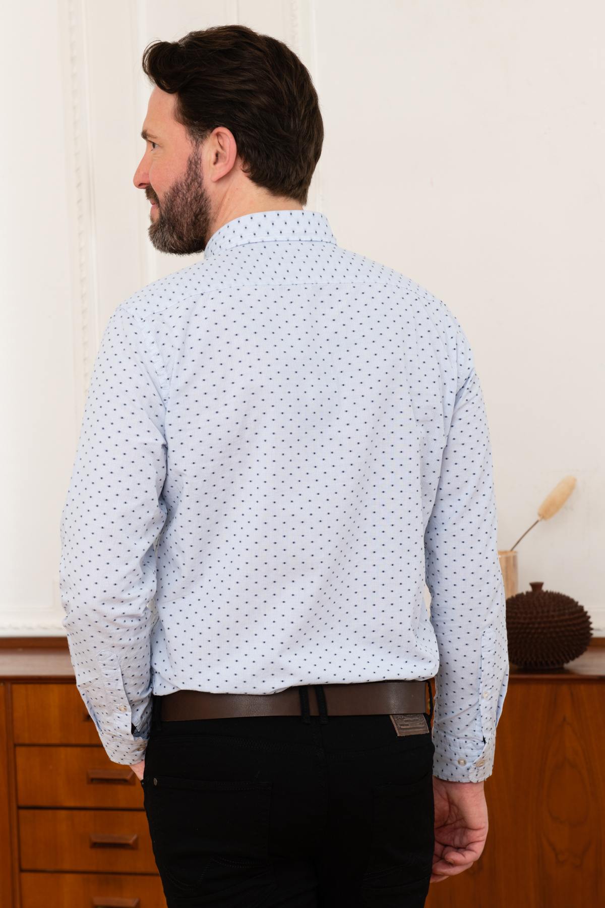 Men's sky blue shirt - Image n°5