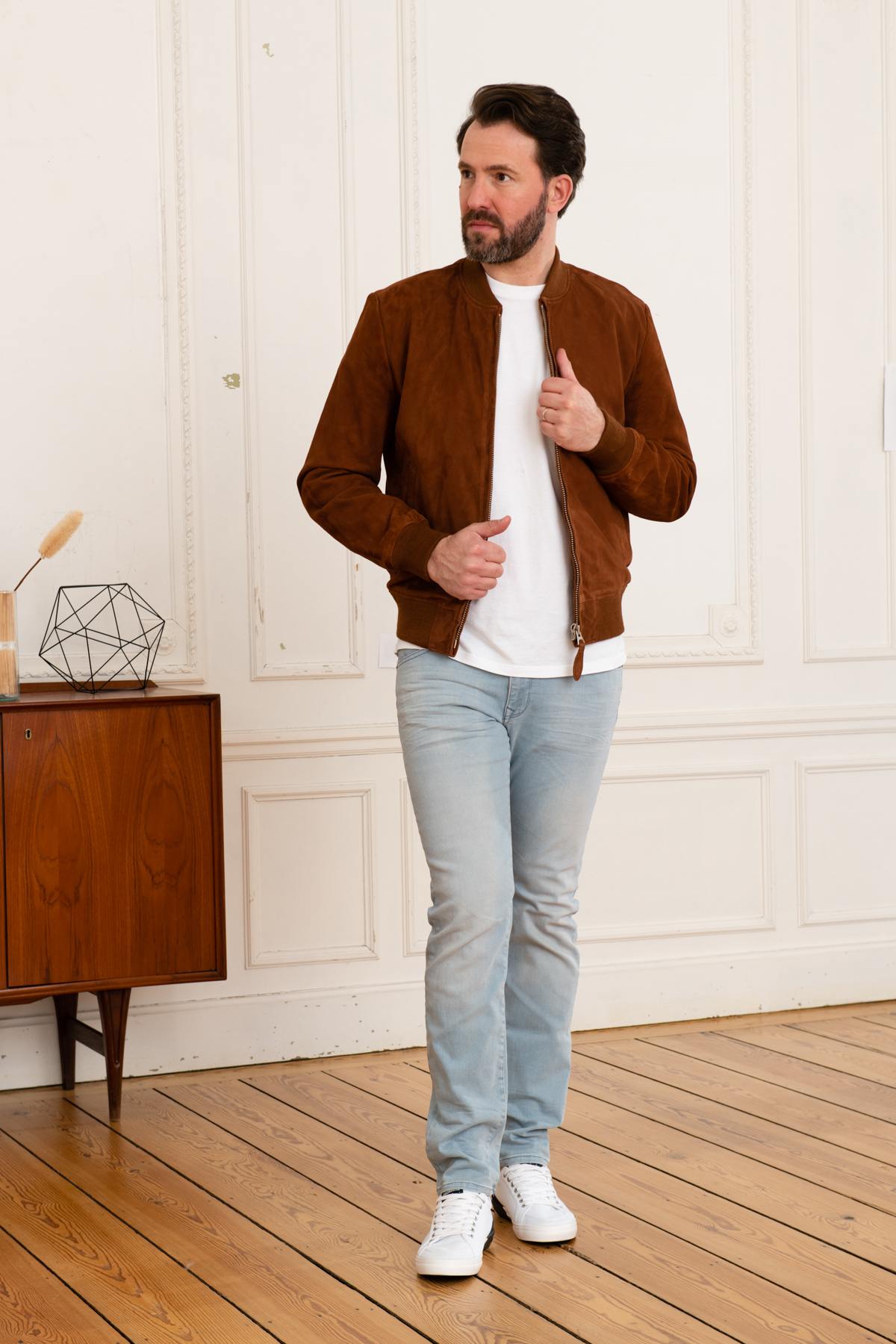 Teddy in cognac suede leather - Image n°8