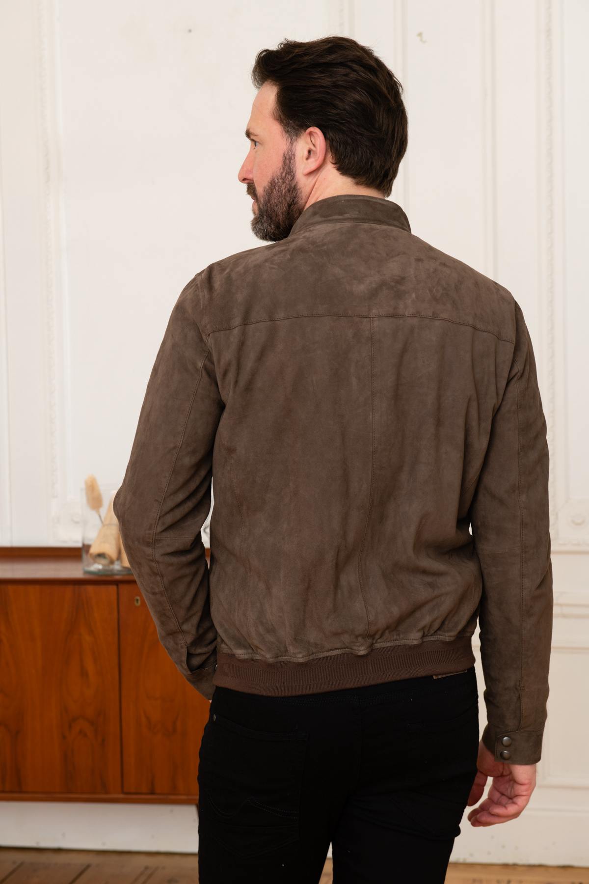 Casual suede goat leather jacket - Image n°6