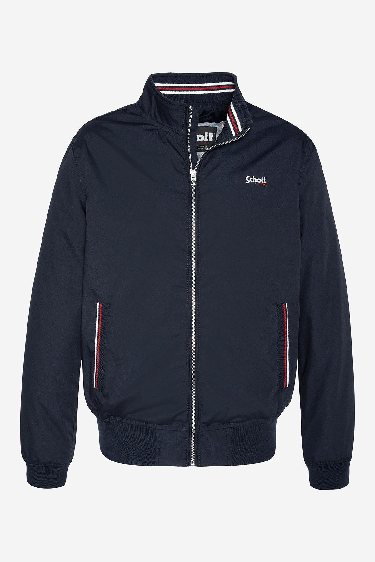 Men's navy blue casual jacket - Image n°1