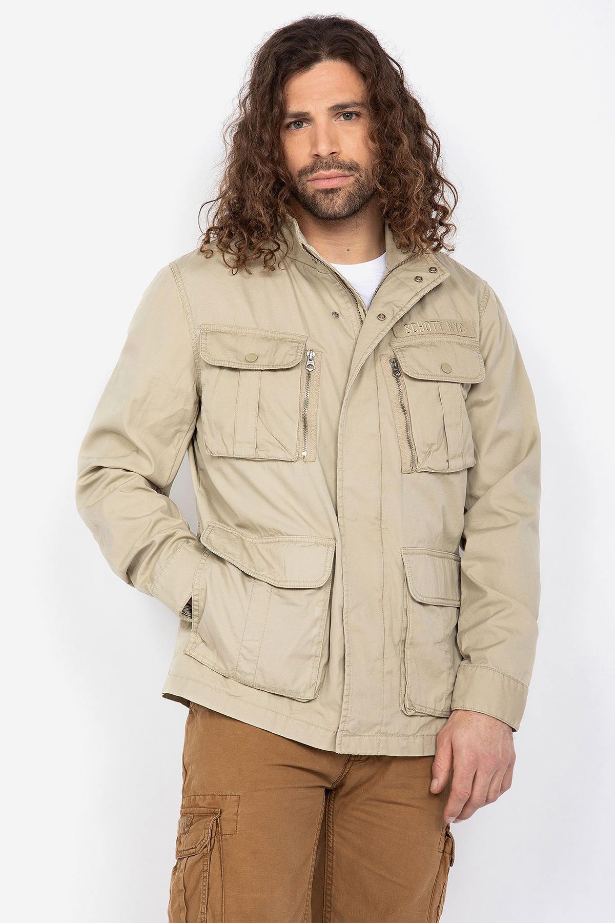 Light beige US combat jacket - Image n°1