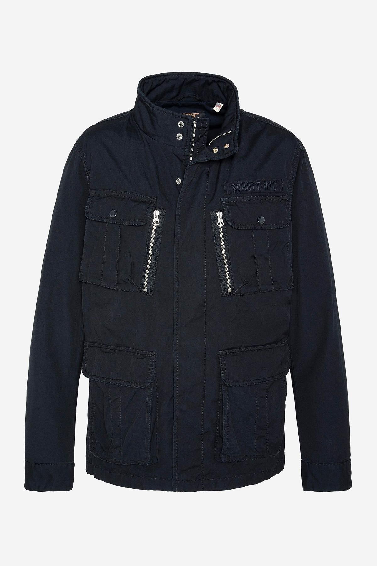 Navy blue American military jacket - Image n°1