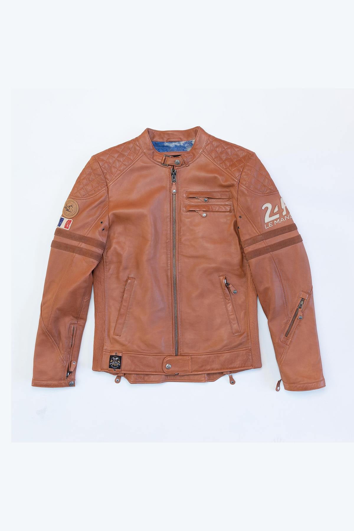 24h Le Mans cognac leather jacket - Image n°6