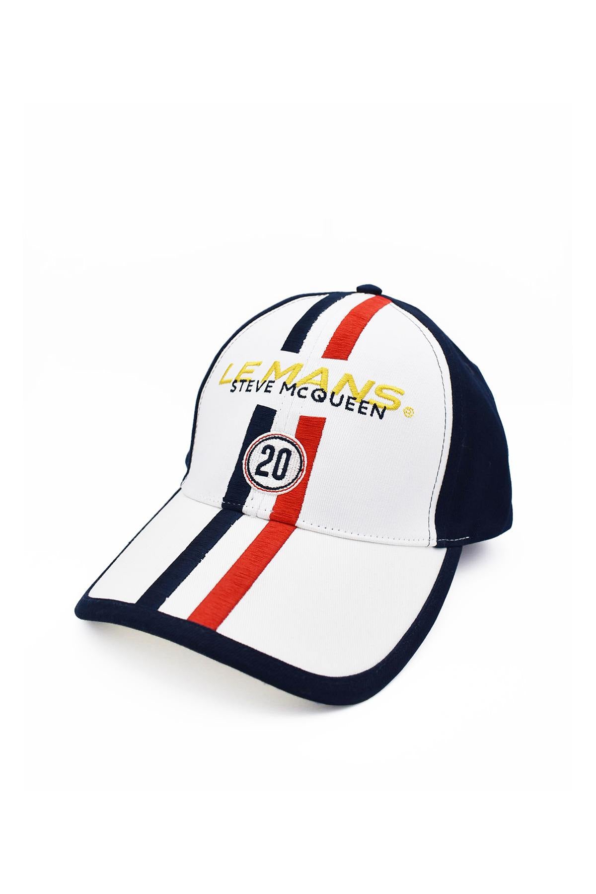 White McQueen Le Mans Racing Cap - Image n°1