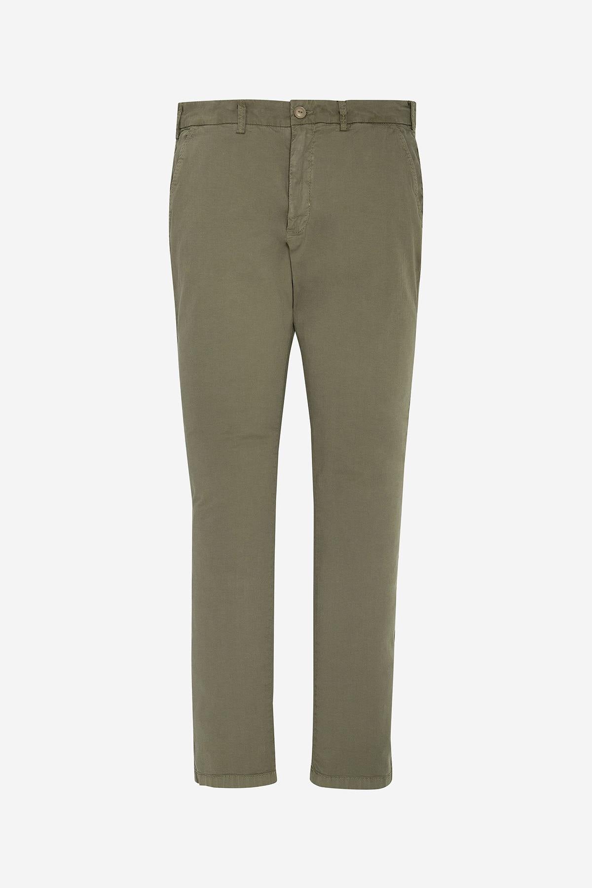 Khaki chino pants - Image n°1