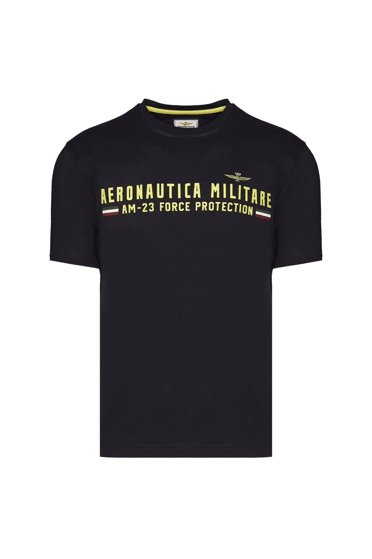 Navy blue Aeronautica militare t-shirt - Image n°1