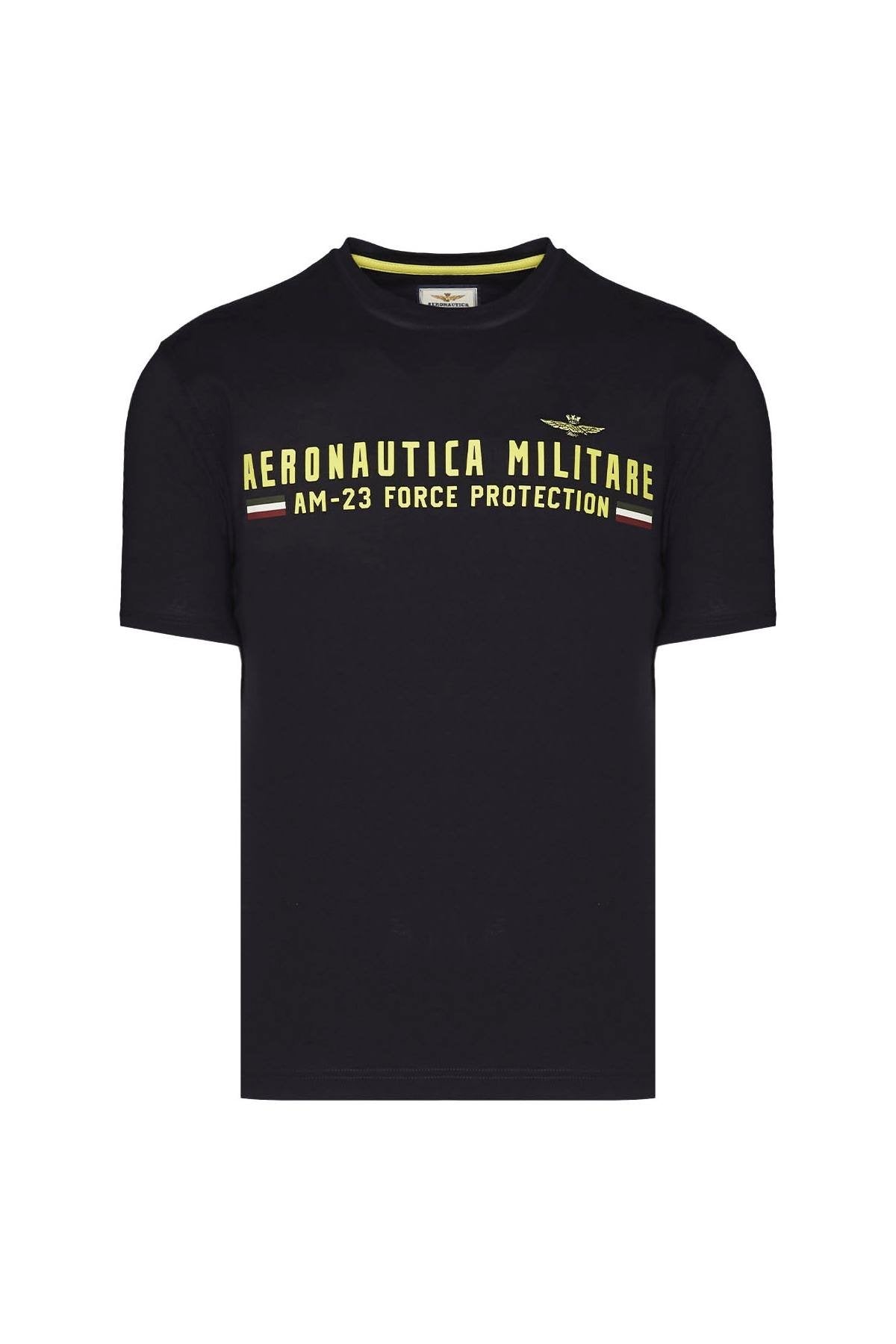 Navy blue Aeronautica militare t-shirt - Image n°1