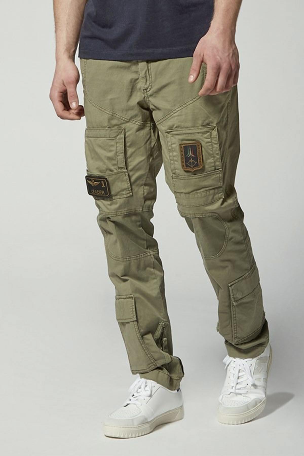 Anti-G men's khaki green pants - Image n°1