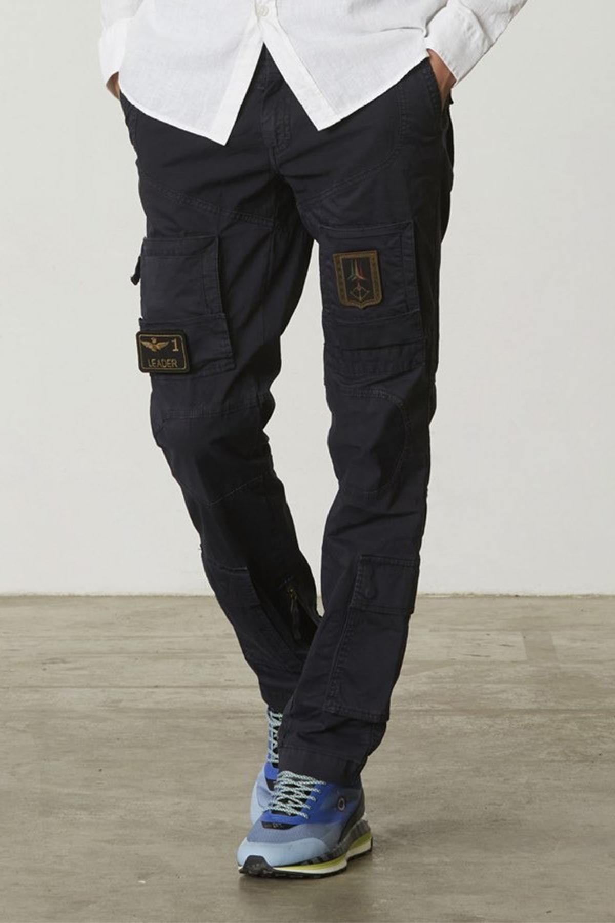 Dark blue Anti-G military pants - Image n°1