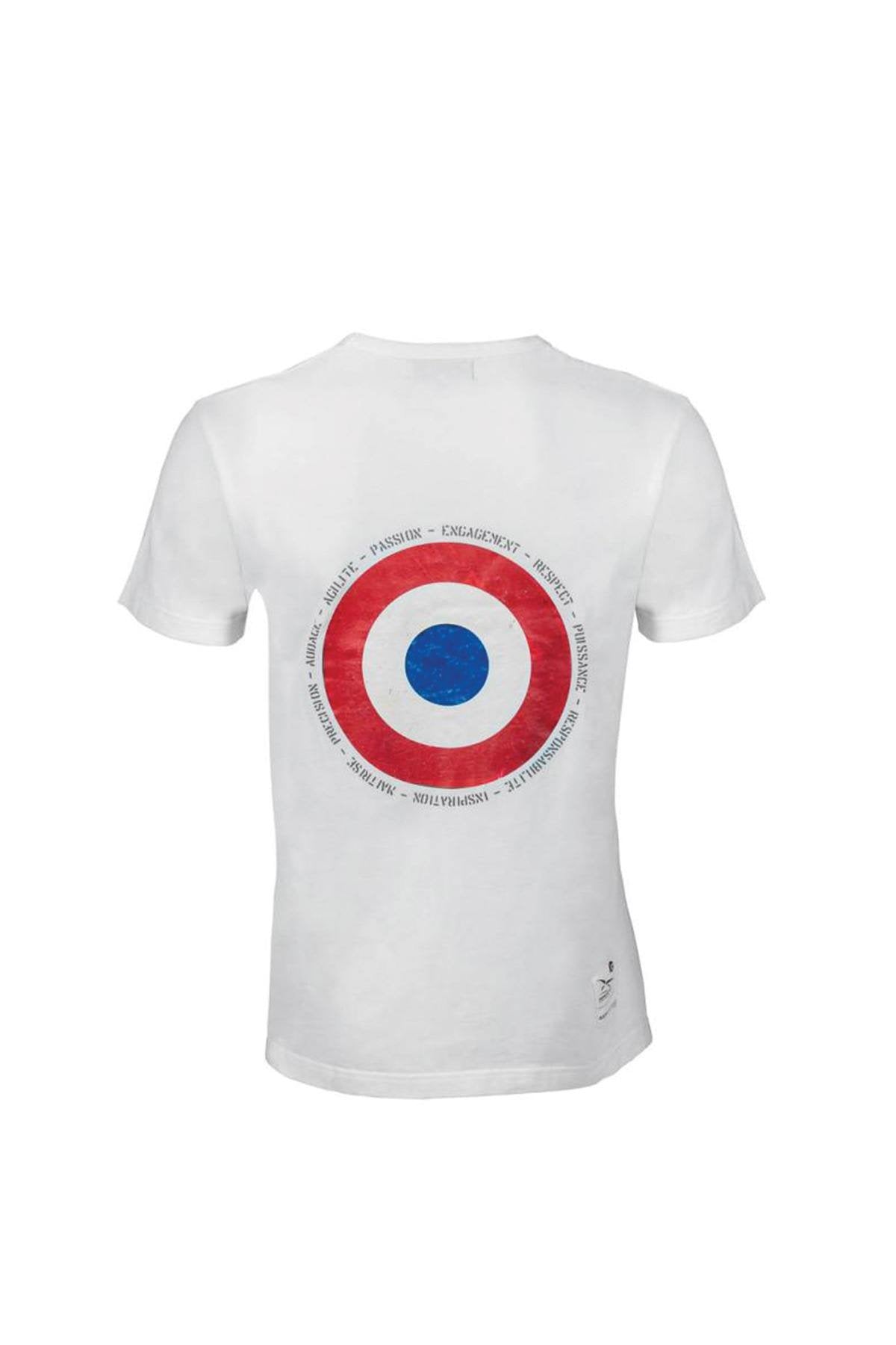 White Air Force t-shirt with cockade - Image n°3