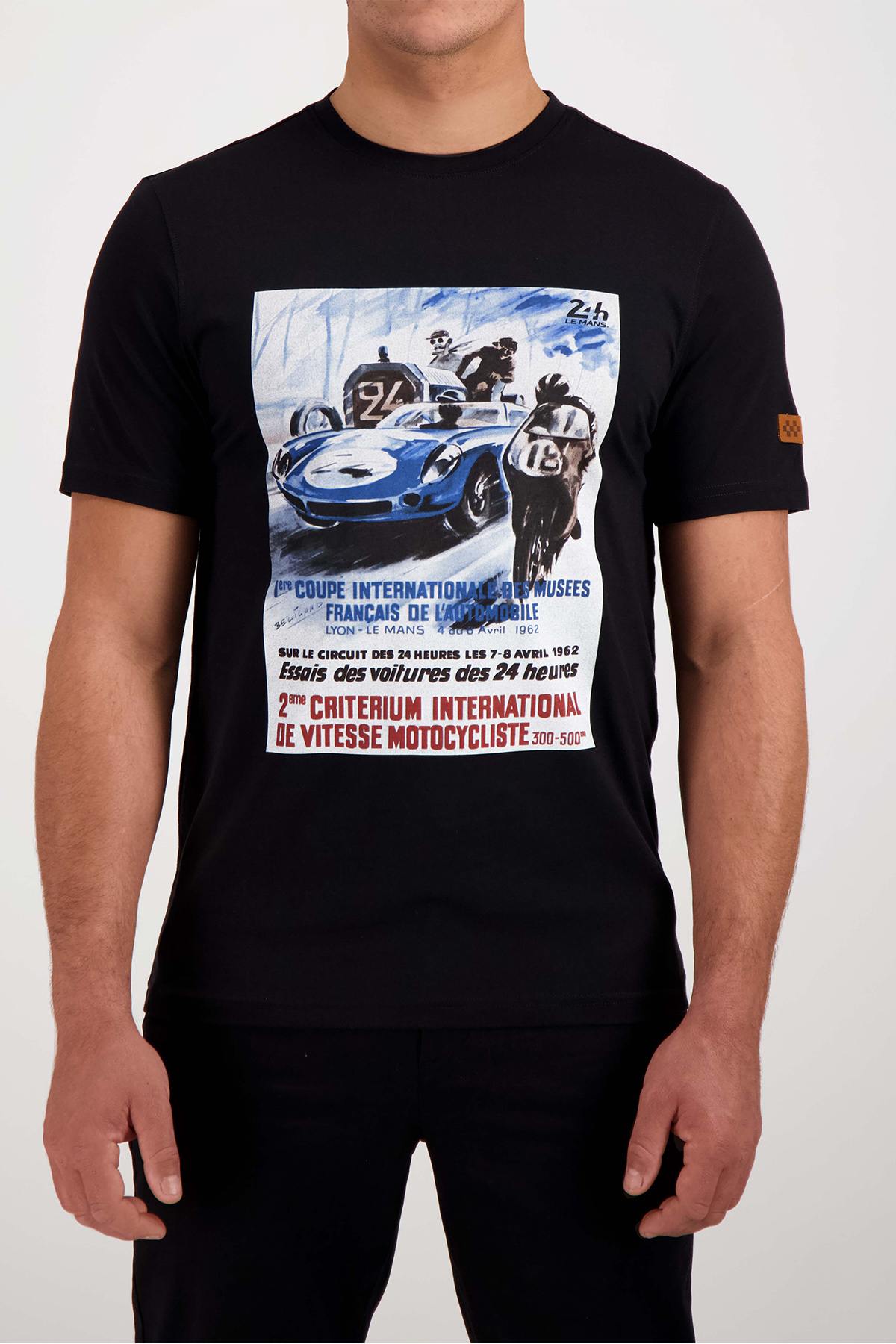 Black t-shirt 24h Le Mans 1962 - Image n°1