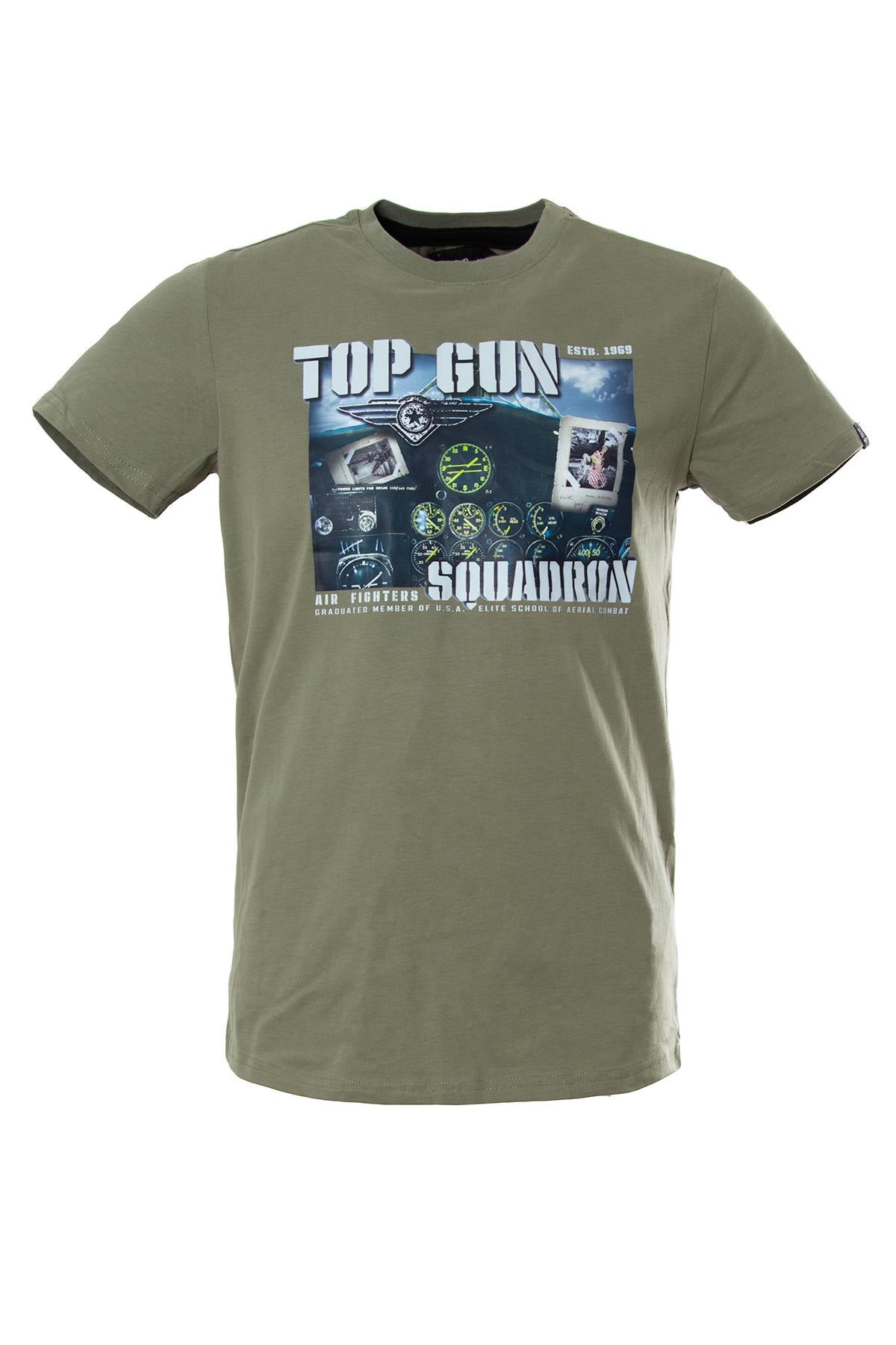 Top Gun Squadron khaki t-shirt - Image n°1