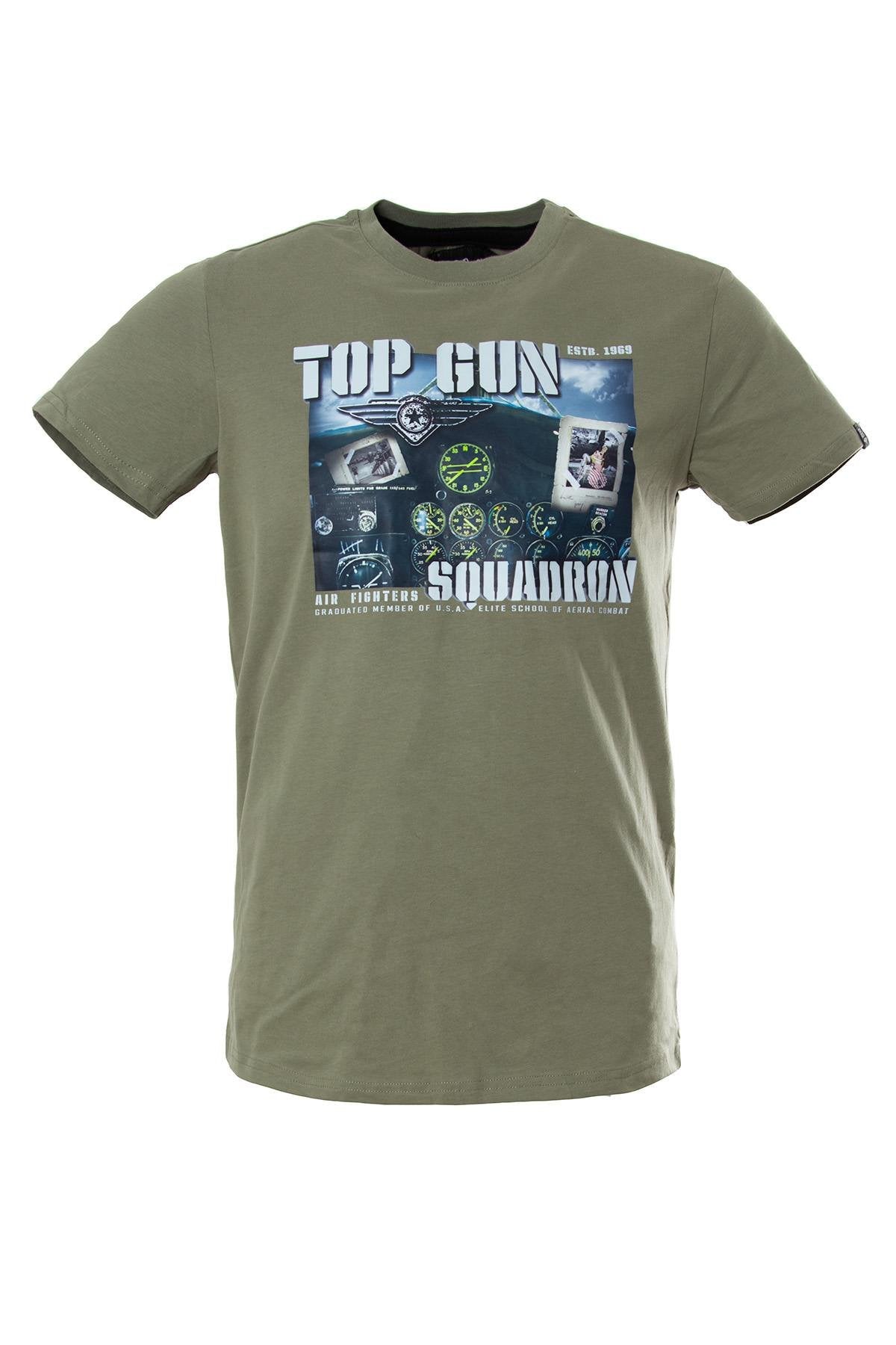 Top Gun Squadron khaki t-shirt - Image n°1