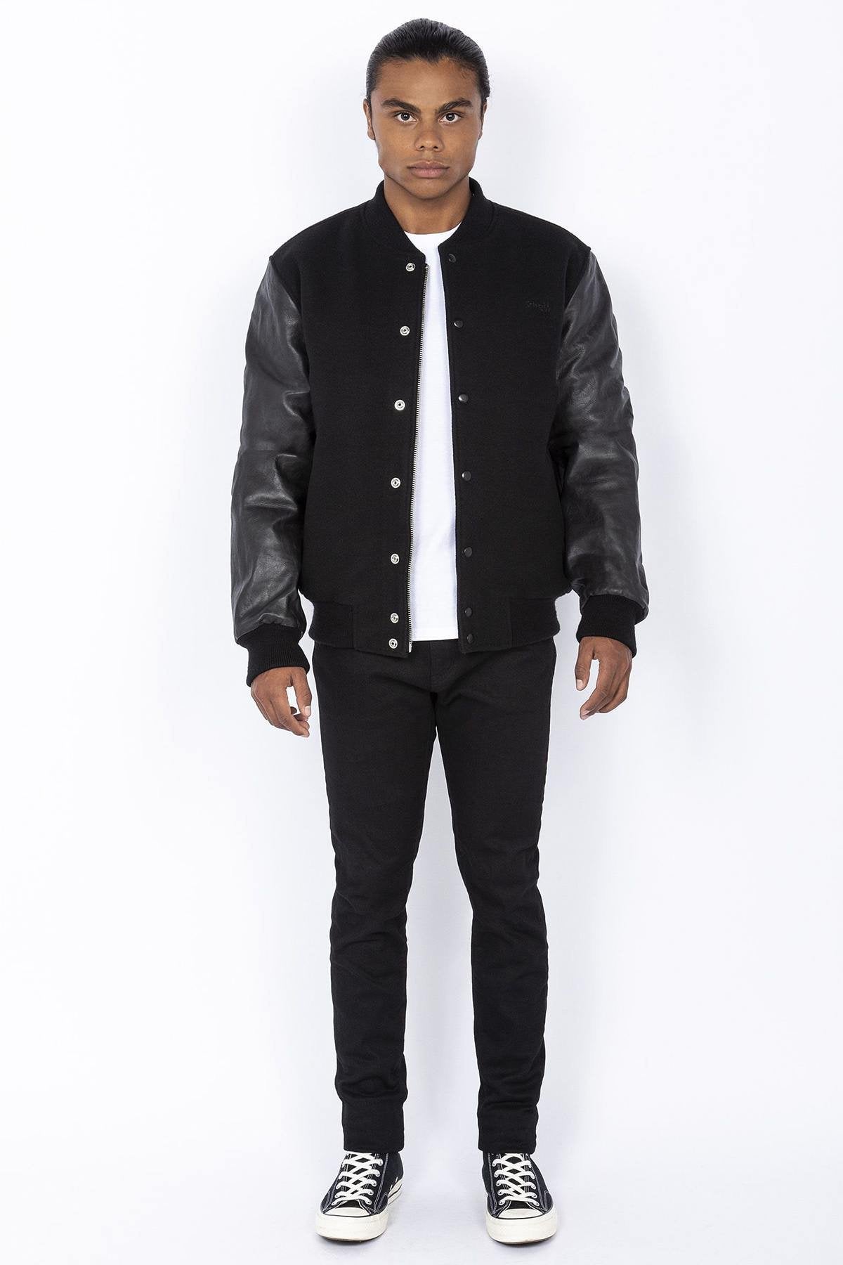 Monochrome black varsity teddy - Image n°3