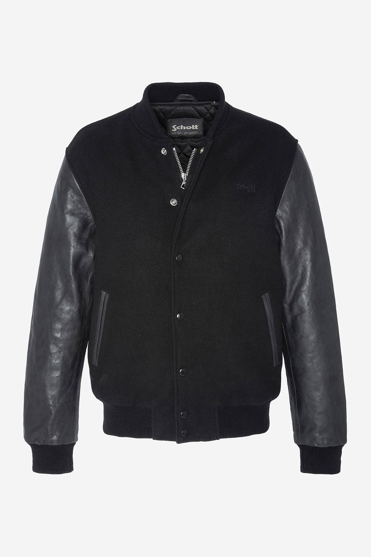 Monochrome black varsity teddy - Image n°5