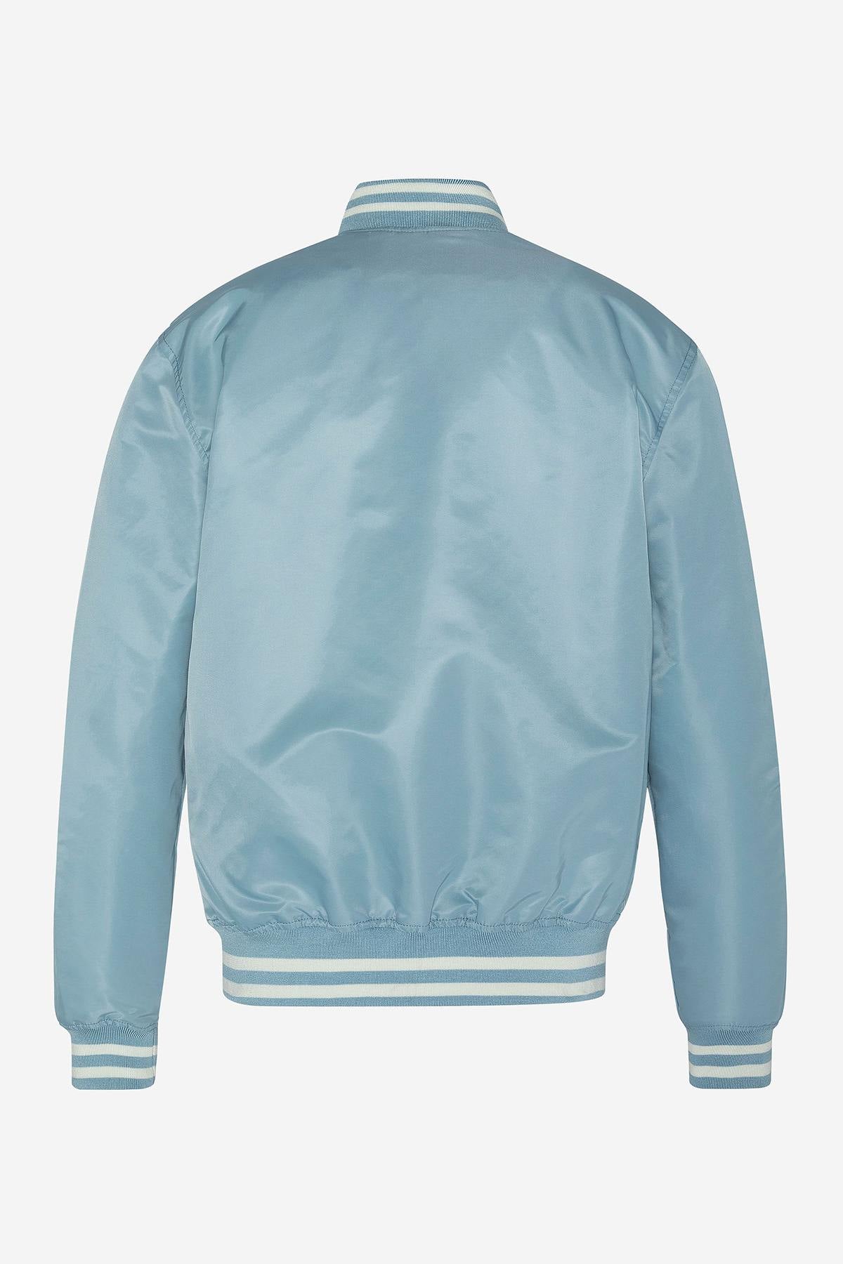 Light Blue Nylon Varsity Teddy - Image n°2