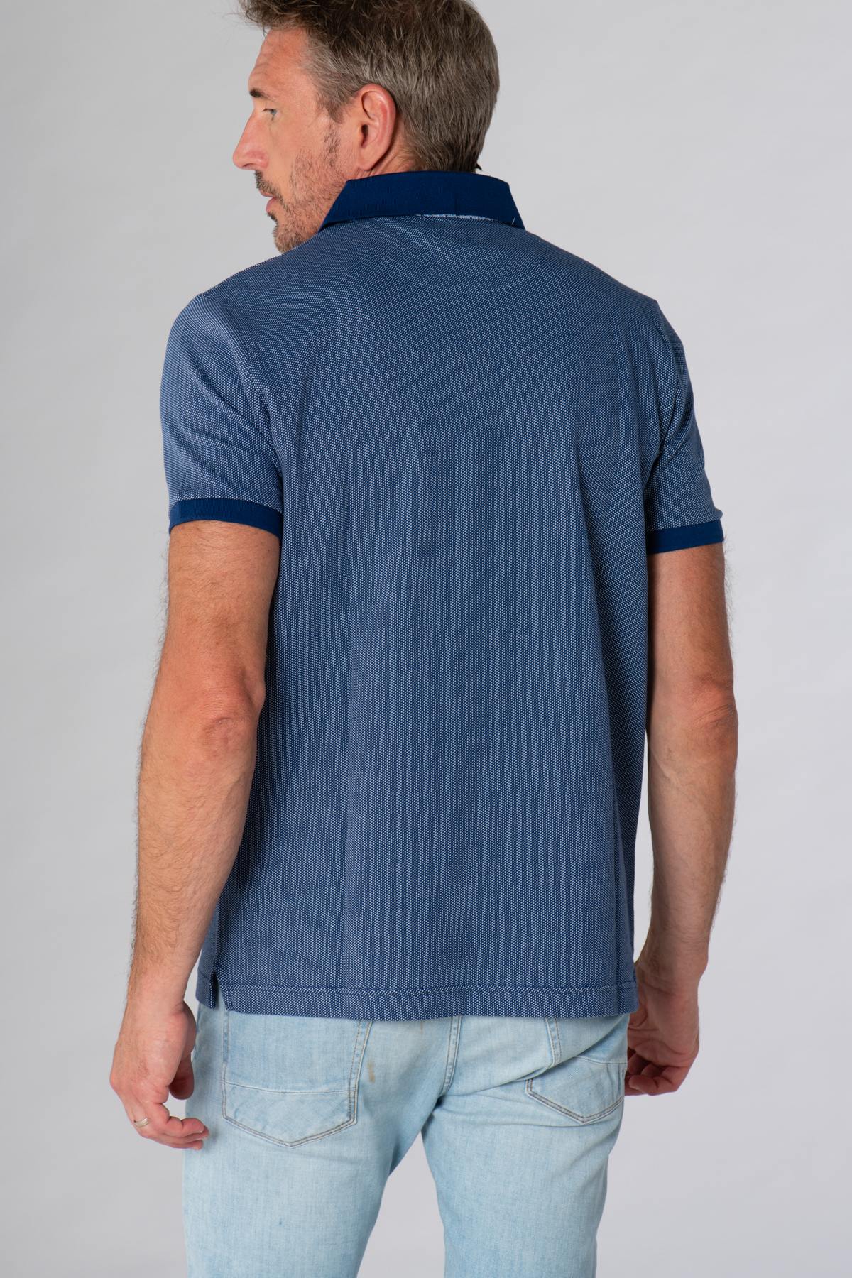 Men's blue polo shirt - Image n°3