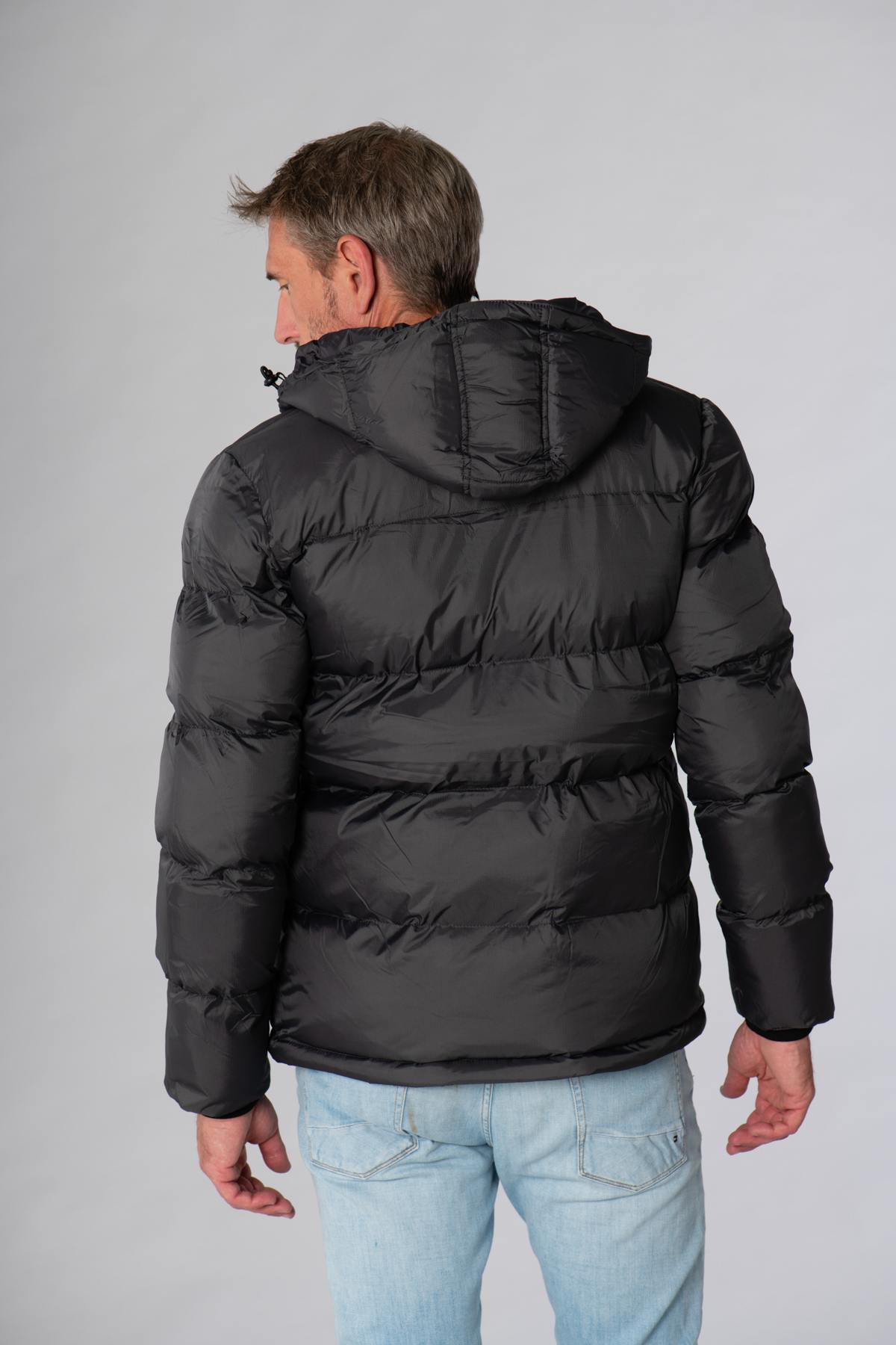 Down jacket with anthracite hood - Image n°7