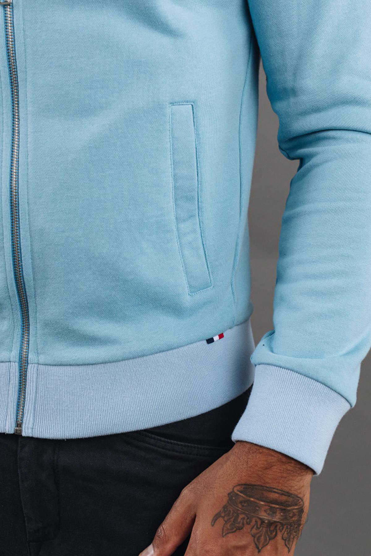 Sky blue zipped jacket Patrouille de France - Image n°8