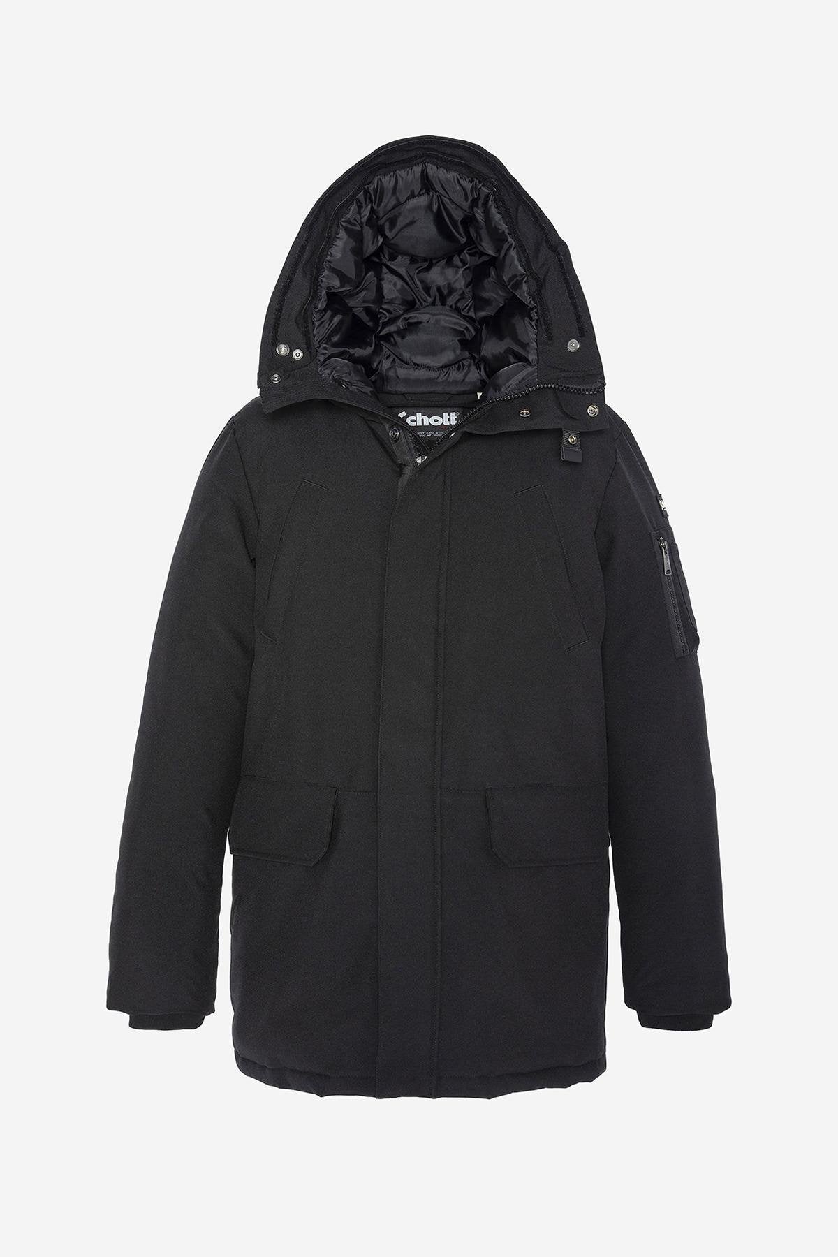 Snorkel parka with removable fur hood - Image n°9