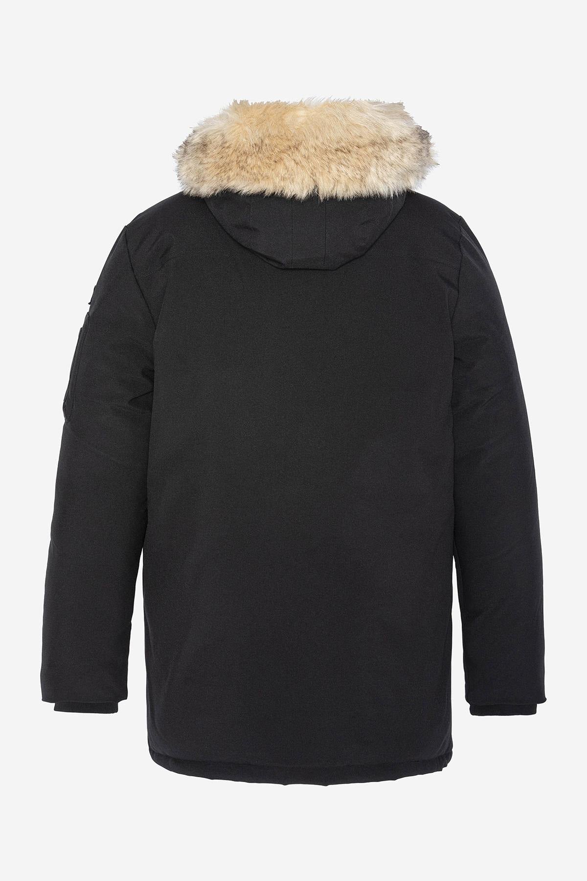 Snorkel parka with removable fur hood - Image n°10