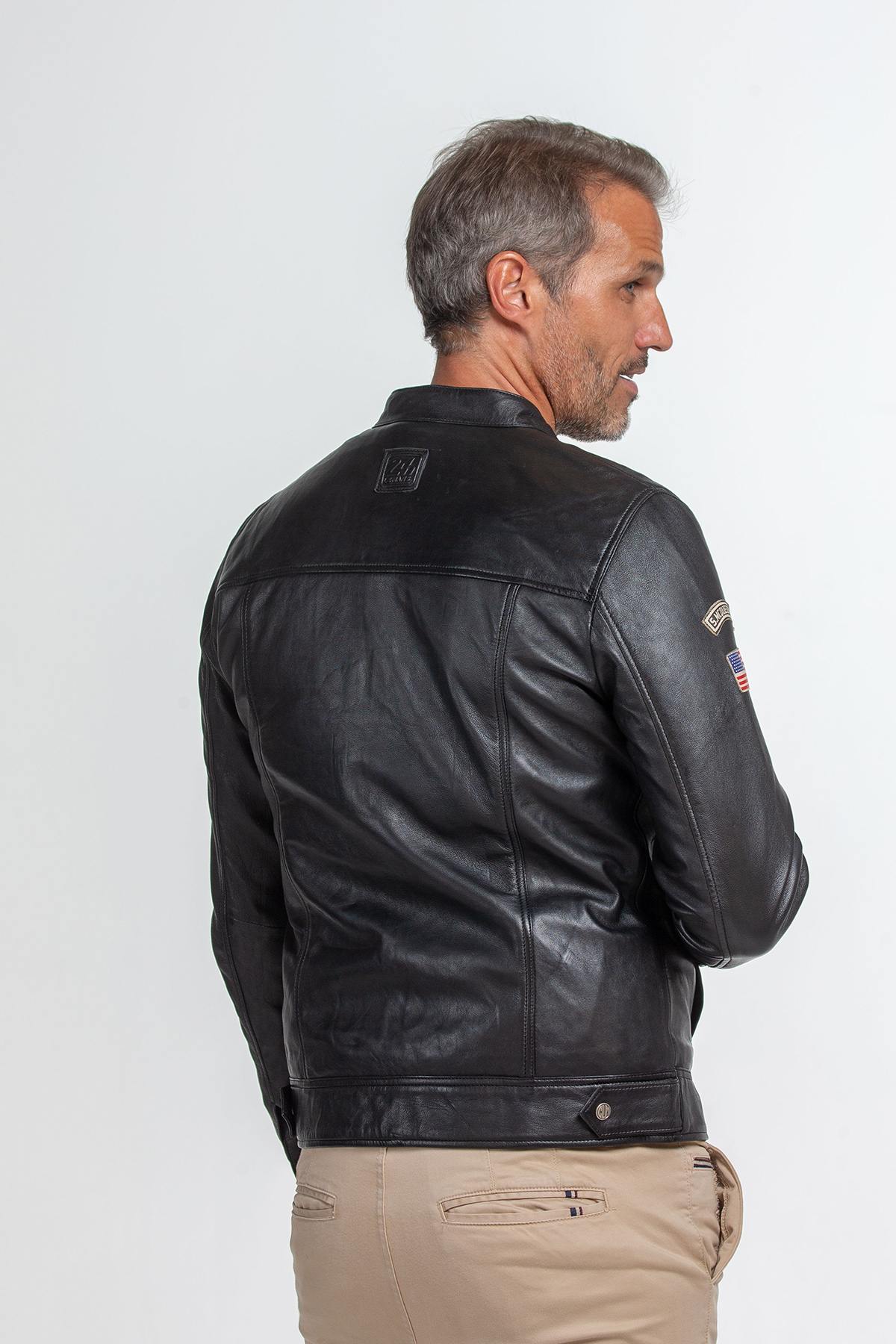  McQueen black leather biker jacket - Image n°2