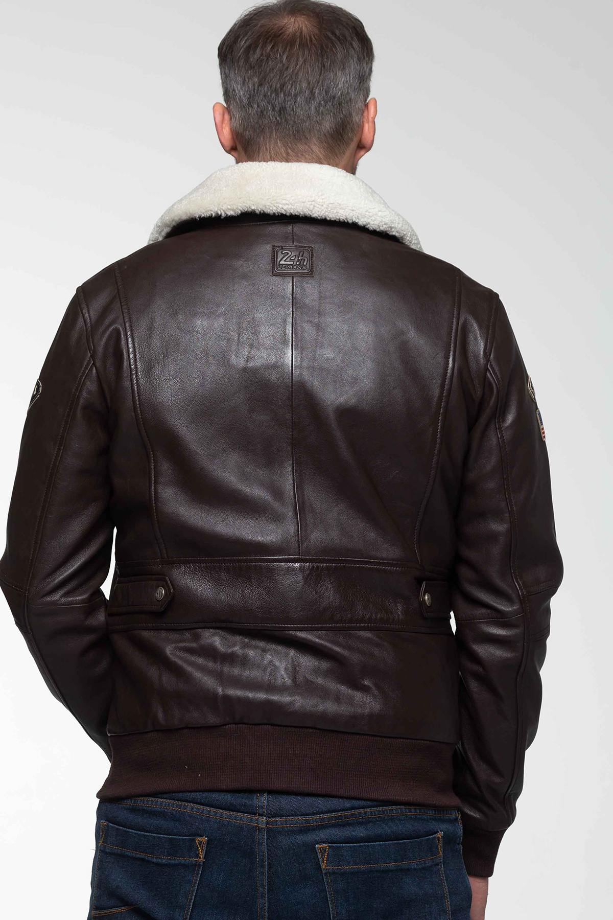 Steve McQueen jacket with removable fur collar - Image n°4