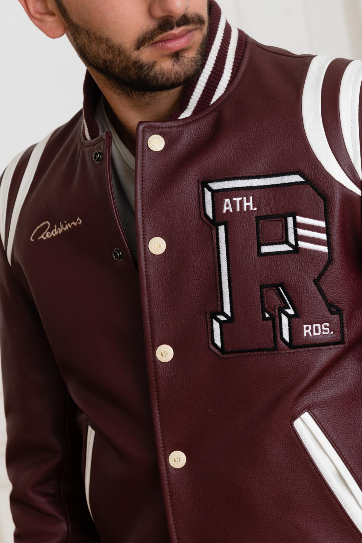 US Teddy in burgundy cowhide leather - Image n°7