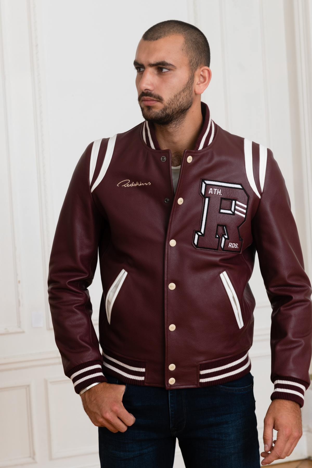 US Teddy in burgundy cowhide leather - Image n°6