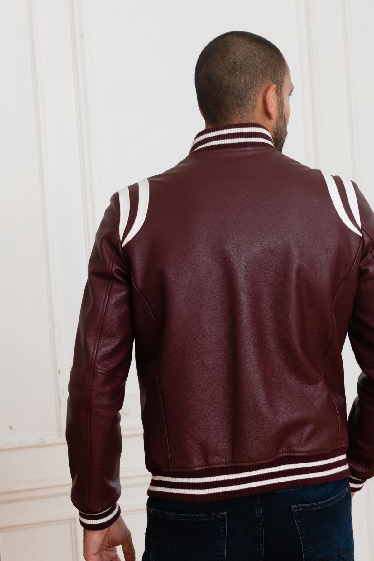 US Teddy in burgundy cowhide leather - Image n°5