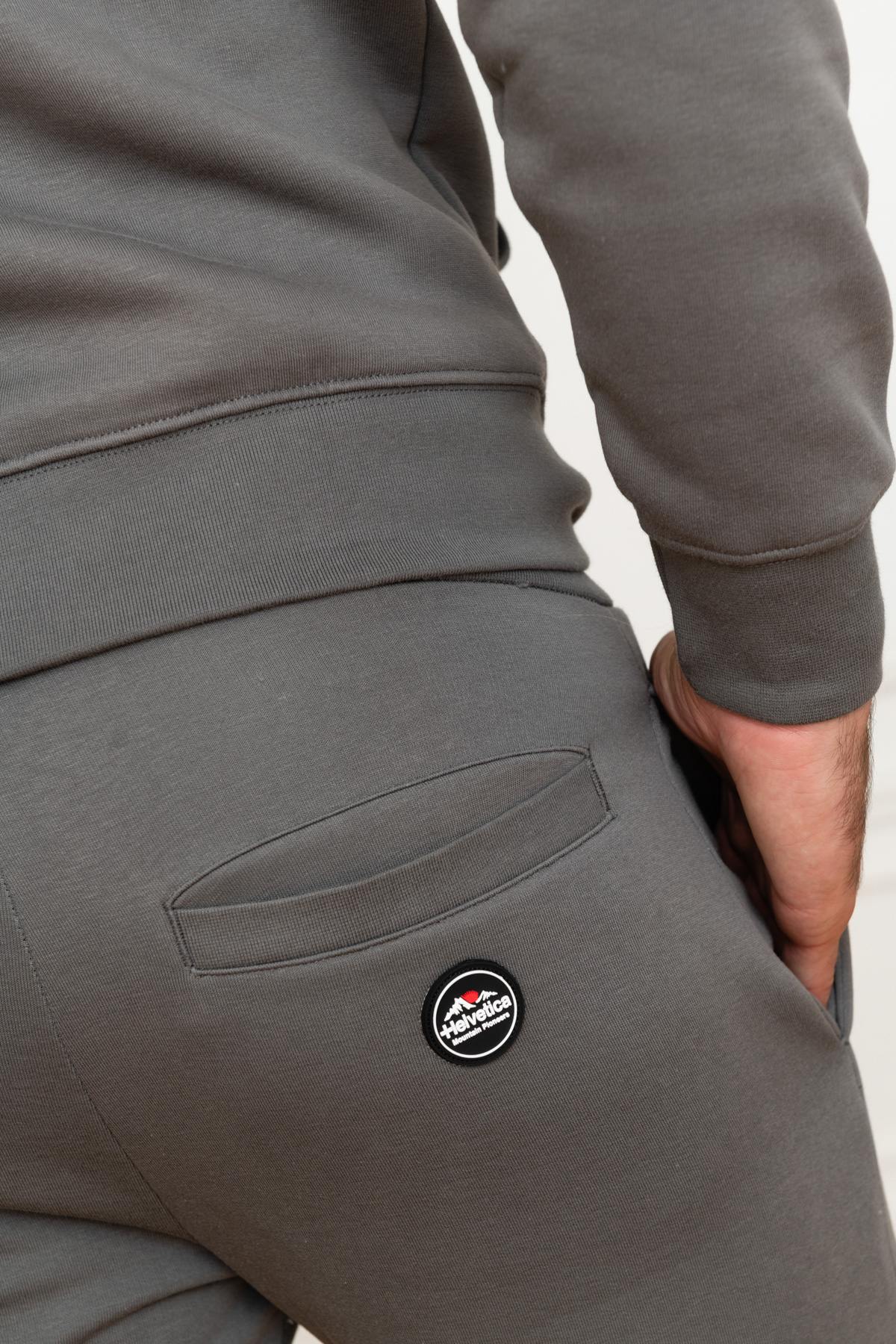 Gray slimfit jogger pants - Image n°4