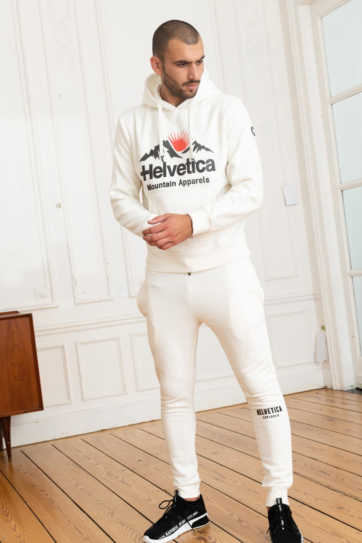 White streetwear jogging pants - Image n°4