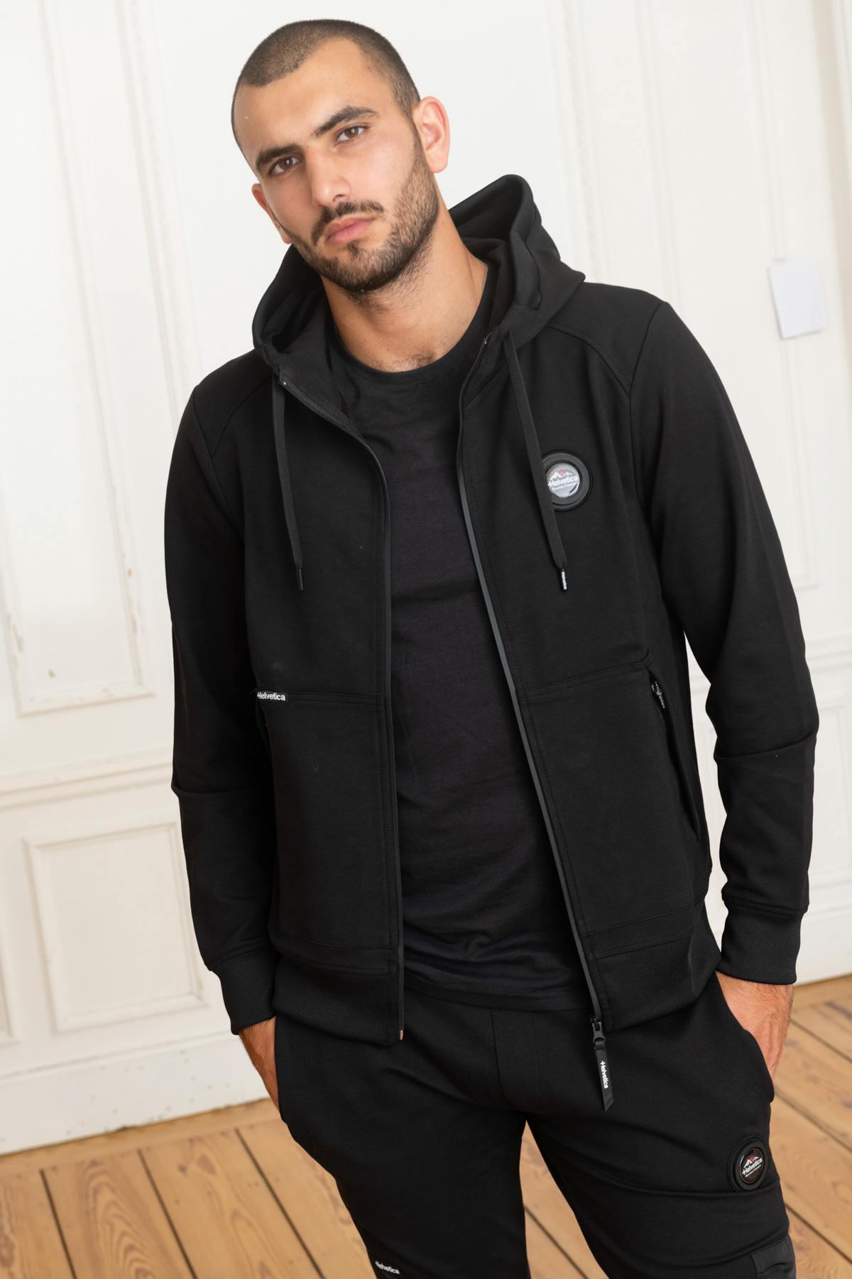 Black zipped track jacket - Image n°3