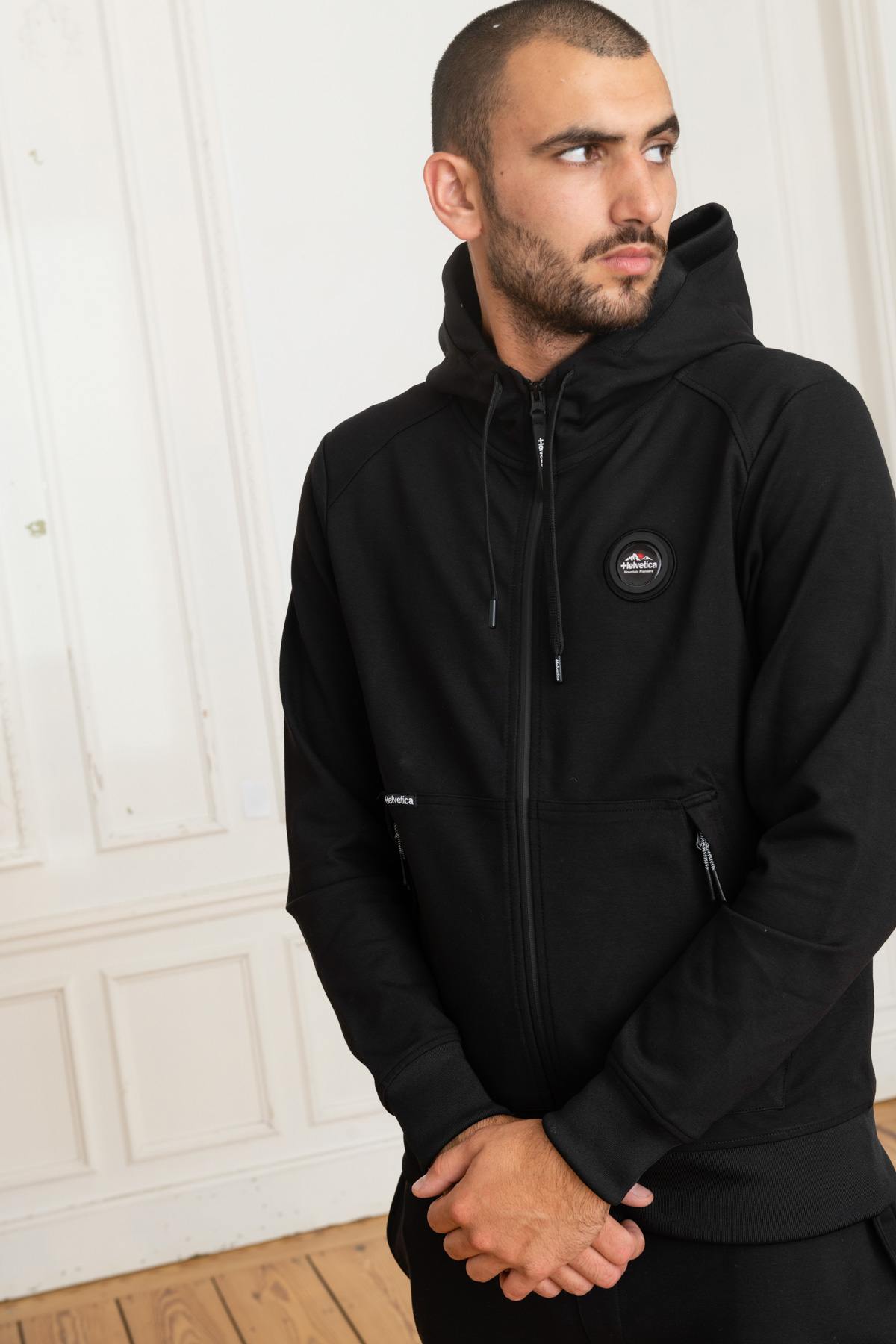 Black zipped track jacket - Image n°5