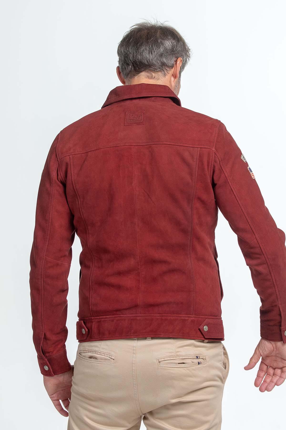 Steve McQueen x 24h du Mans brick red nubuck jacket - Image n°3