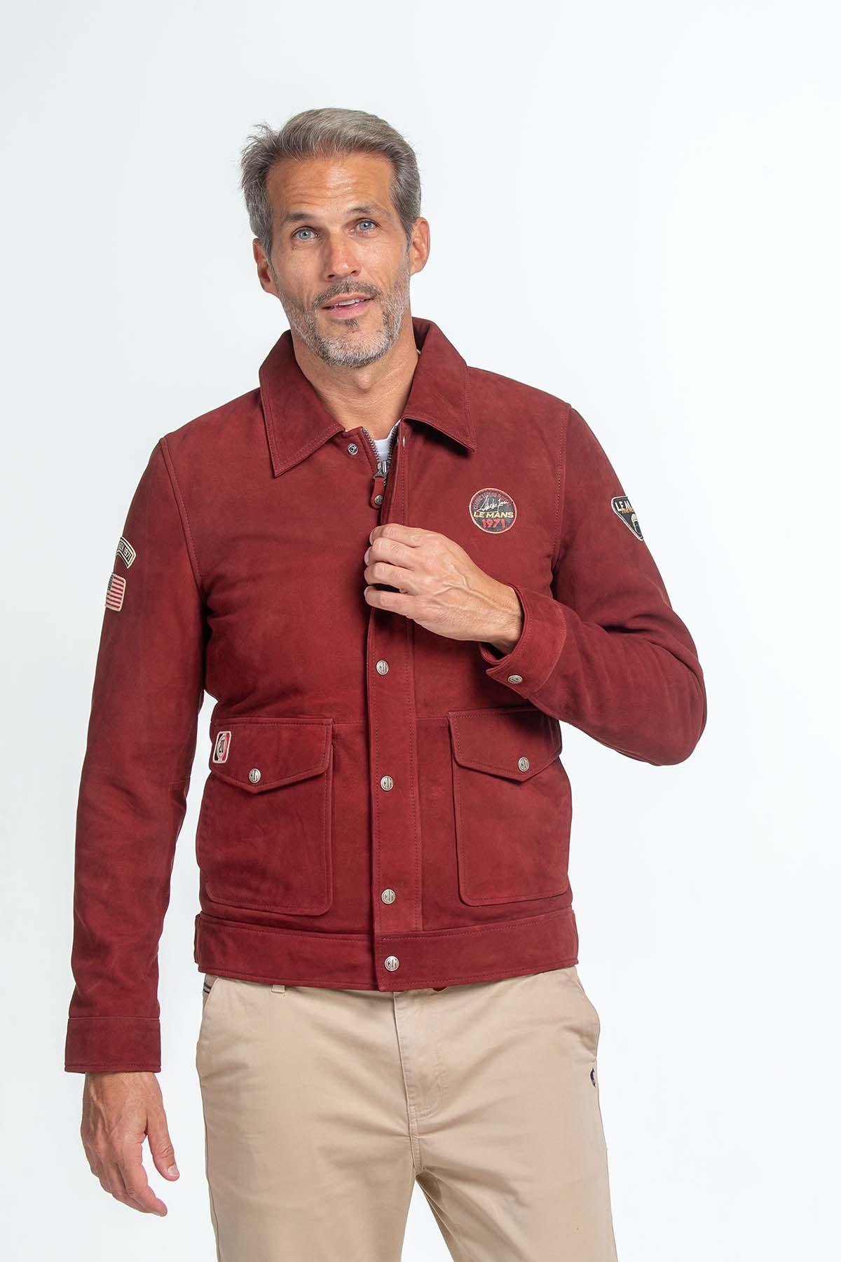 Steve McQueen x 24h du Mans brick red nubuck jacket - Image n°5