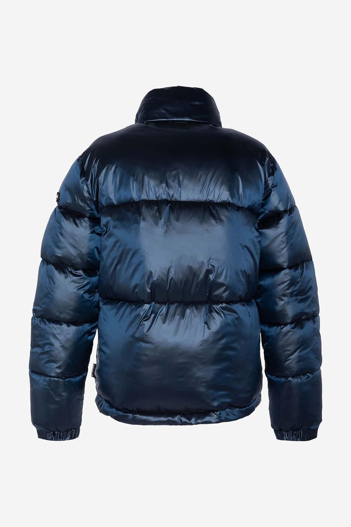 Ocean blue nylon down jacket - Image n°2