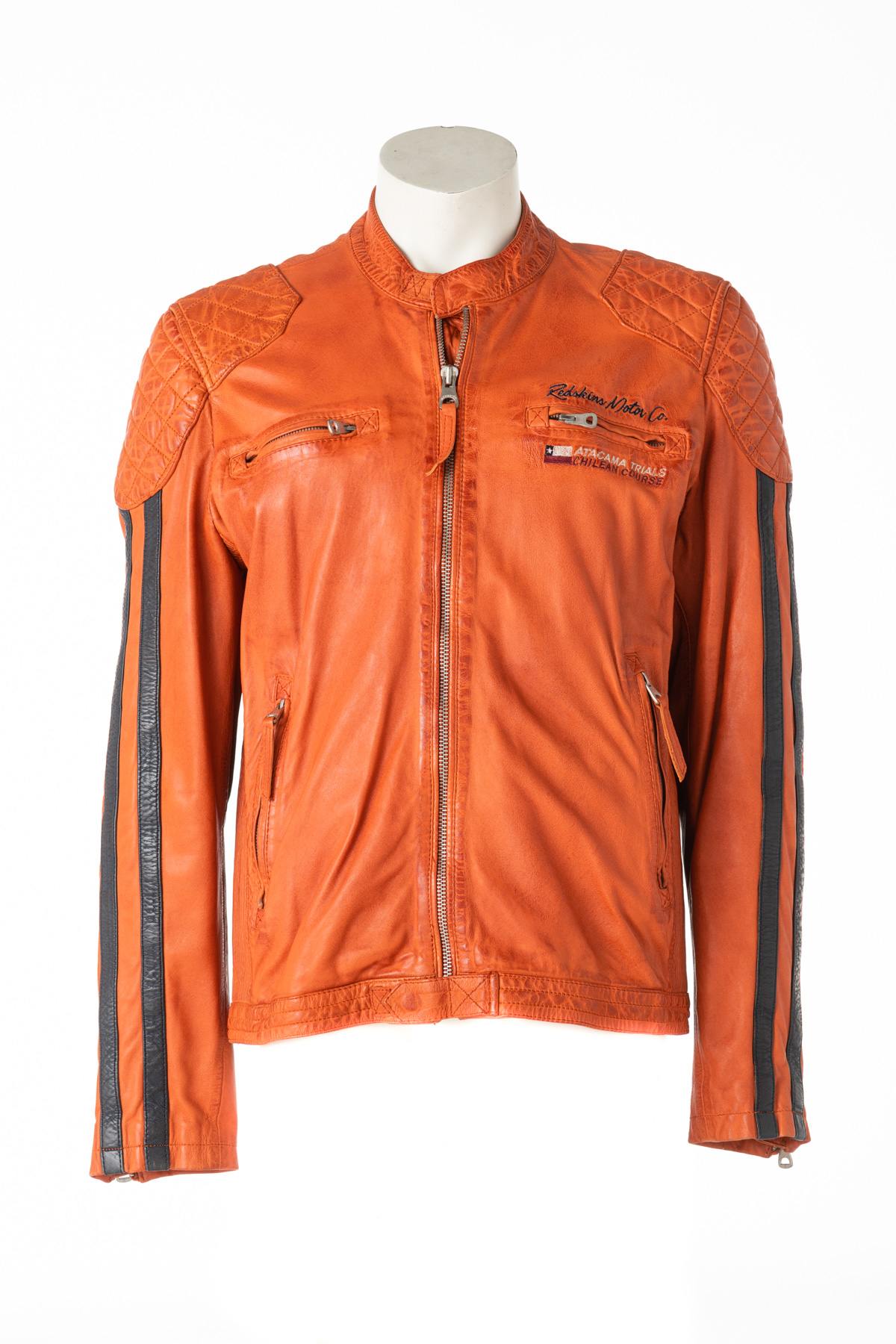 Men's orange Motorsport jacket - Image n°1