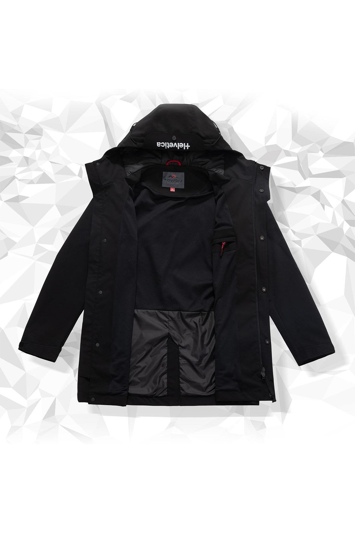 Black technical mountain parka - Image n°4