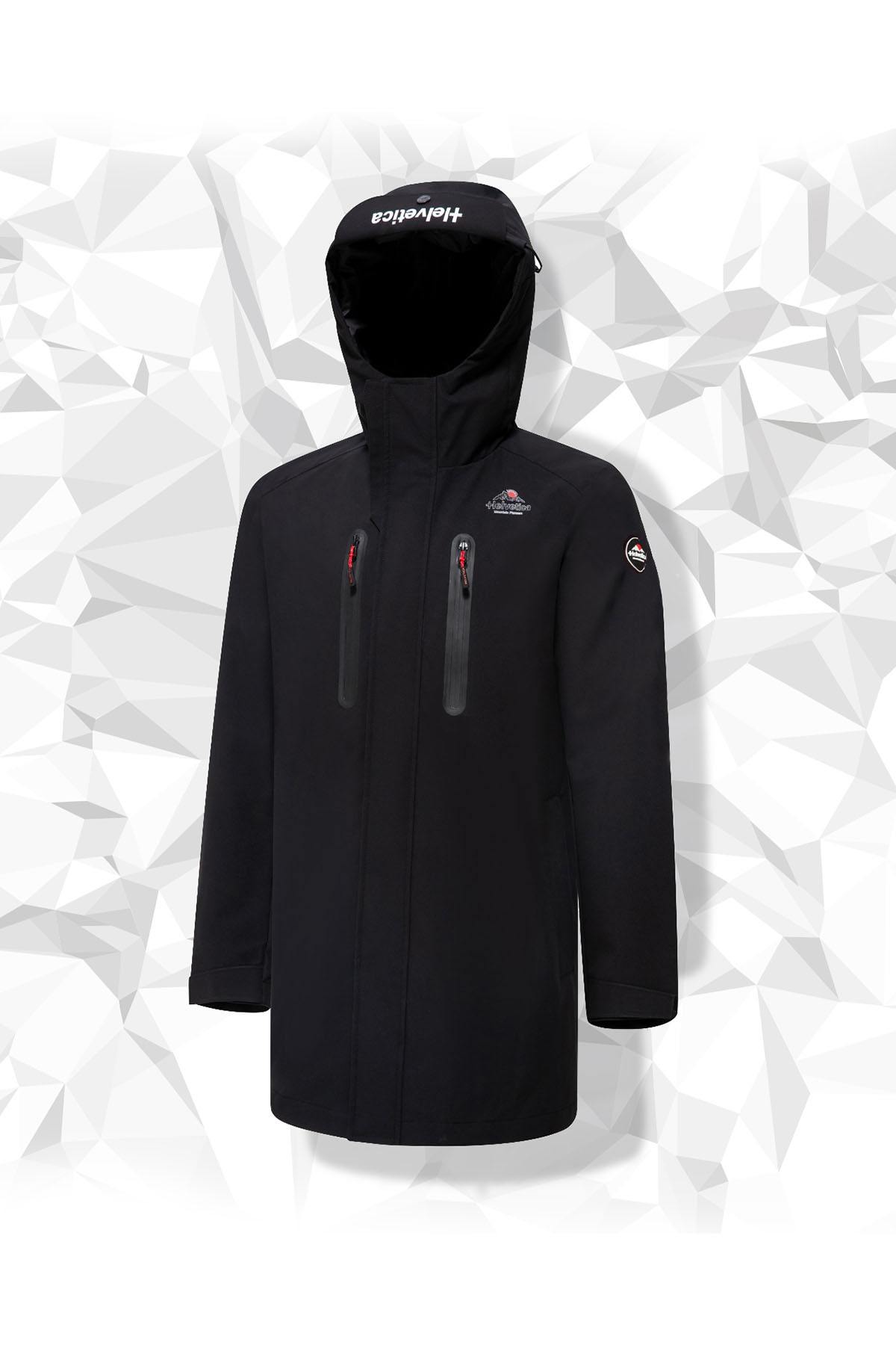 Black technical mountain parka - Image n°11